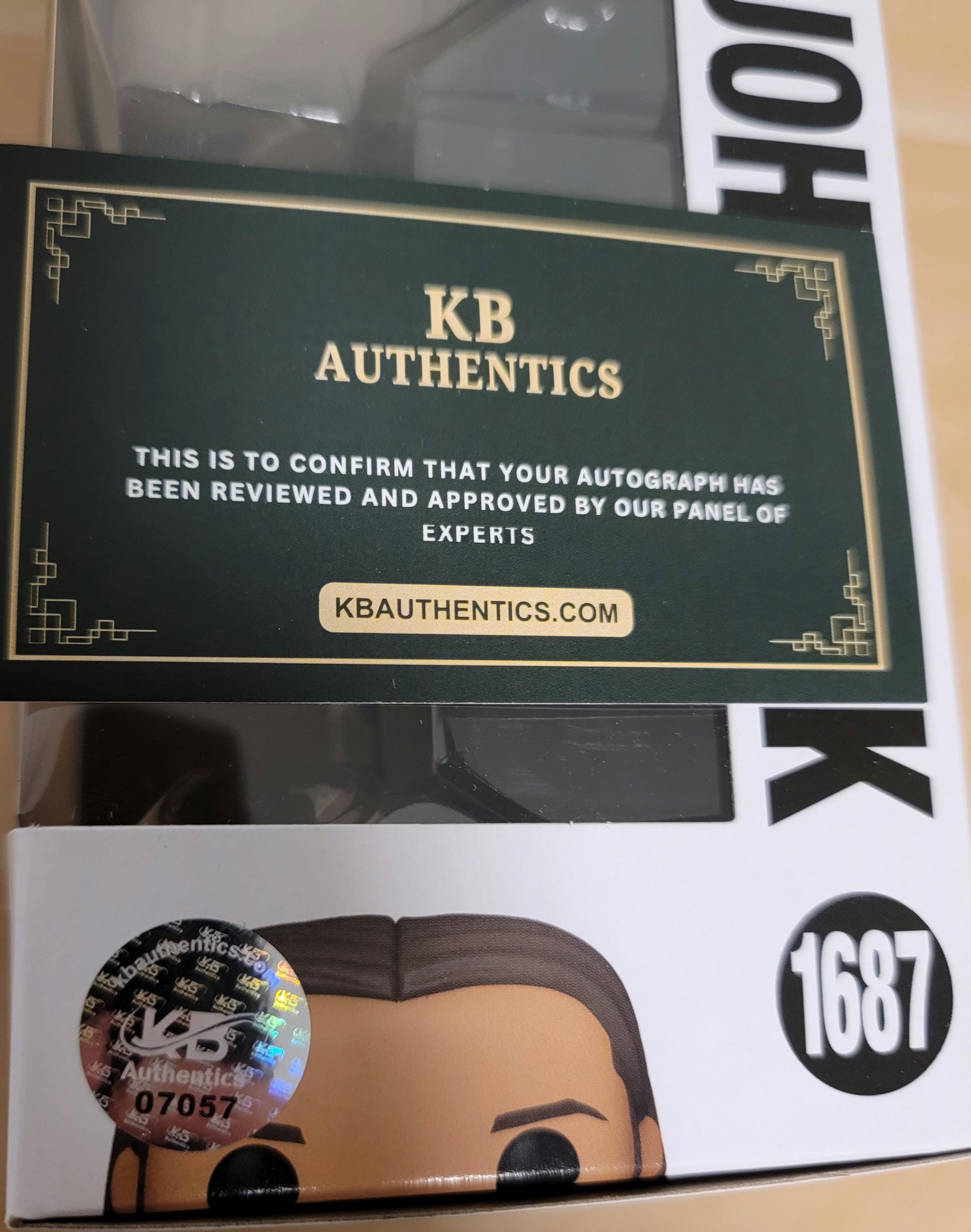 TWO! Keanu Reeves Signed Autographed John Wick Funko Pops w/ COA Neo The Matrix