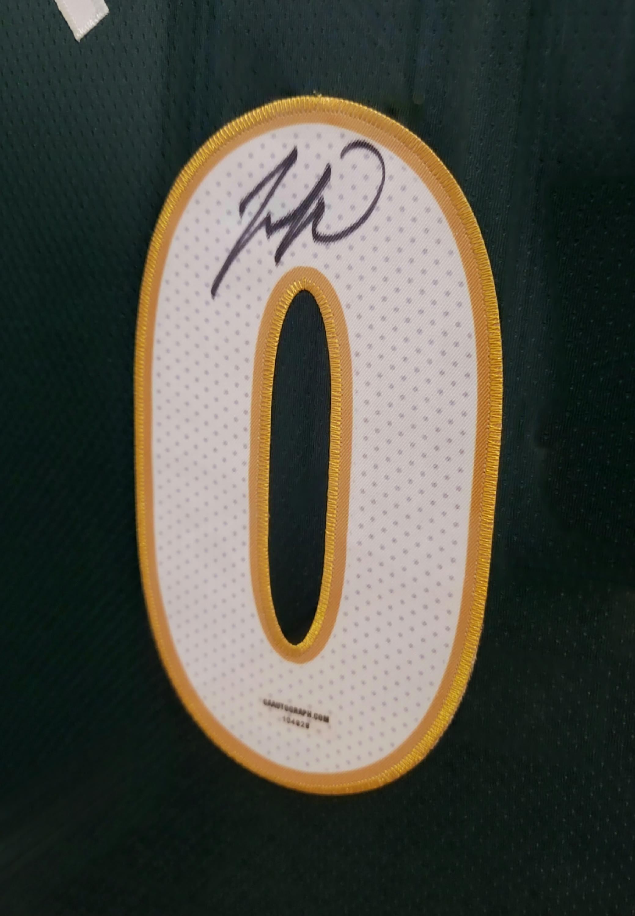 CUSTOM FRAMED! Jayson Tatum Signed Autographed Celtics Custom Jersey w/ COA