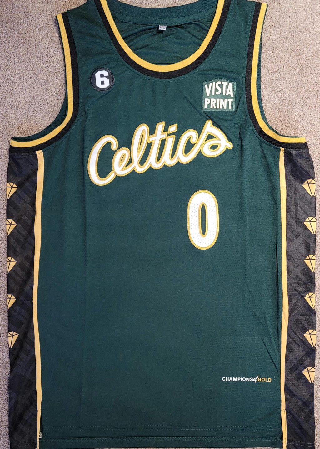 CUSTOM FRAMED! Jayson Tatum Signed Autographed Celtics Custom Jersey w/ COA
