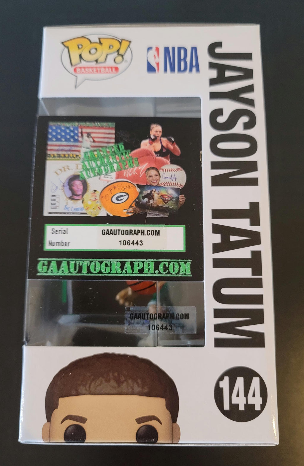 TWO! Jayson Tatum Signed Autographed Funko Pops Boston Celtics w/ NBA Holo COA