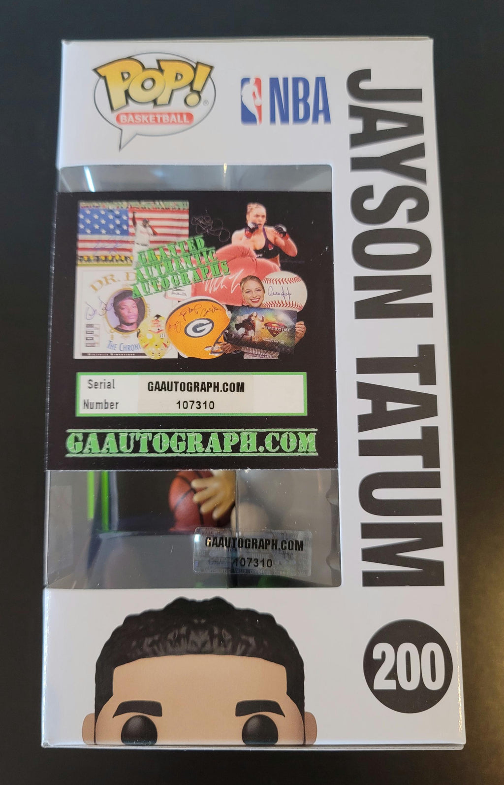 TWO! Jayson Tatum Signed Autographed Funko Pops Boston Celtics w/ NBA Holo COA