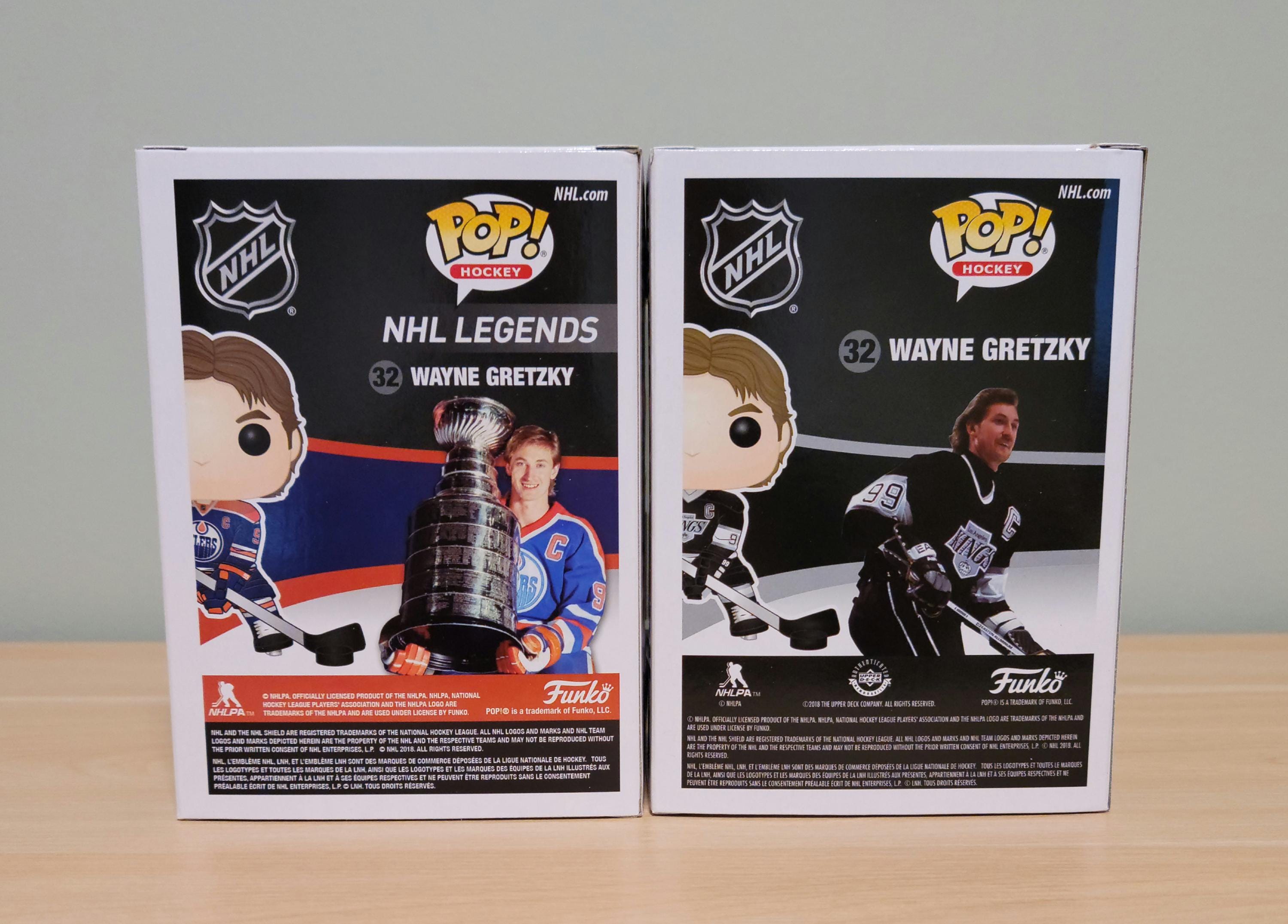 TWO! Wayne Gretzky Signed Autographed Funko Pop Edmonton Oilers NHL Hologram COA