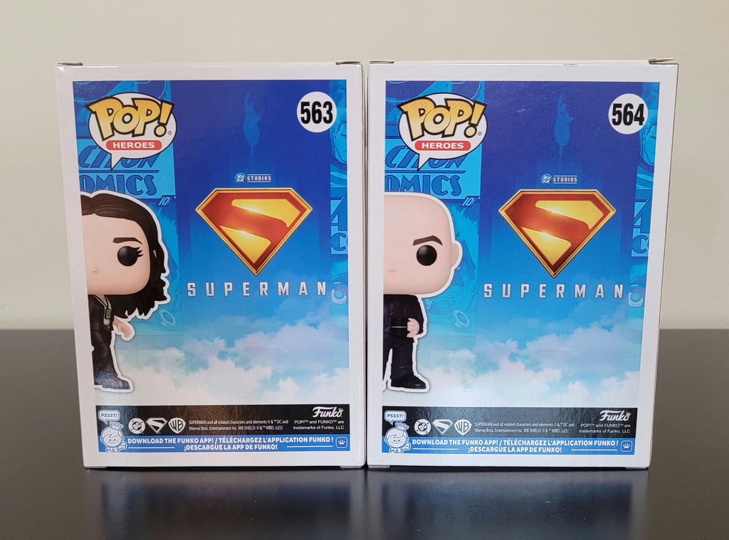 Rachel Brosnahan & Nicholas Hoult DC Superman Signed Autographed Funko Pops COA