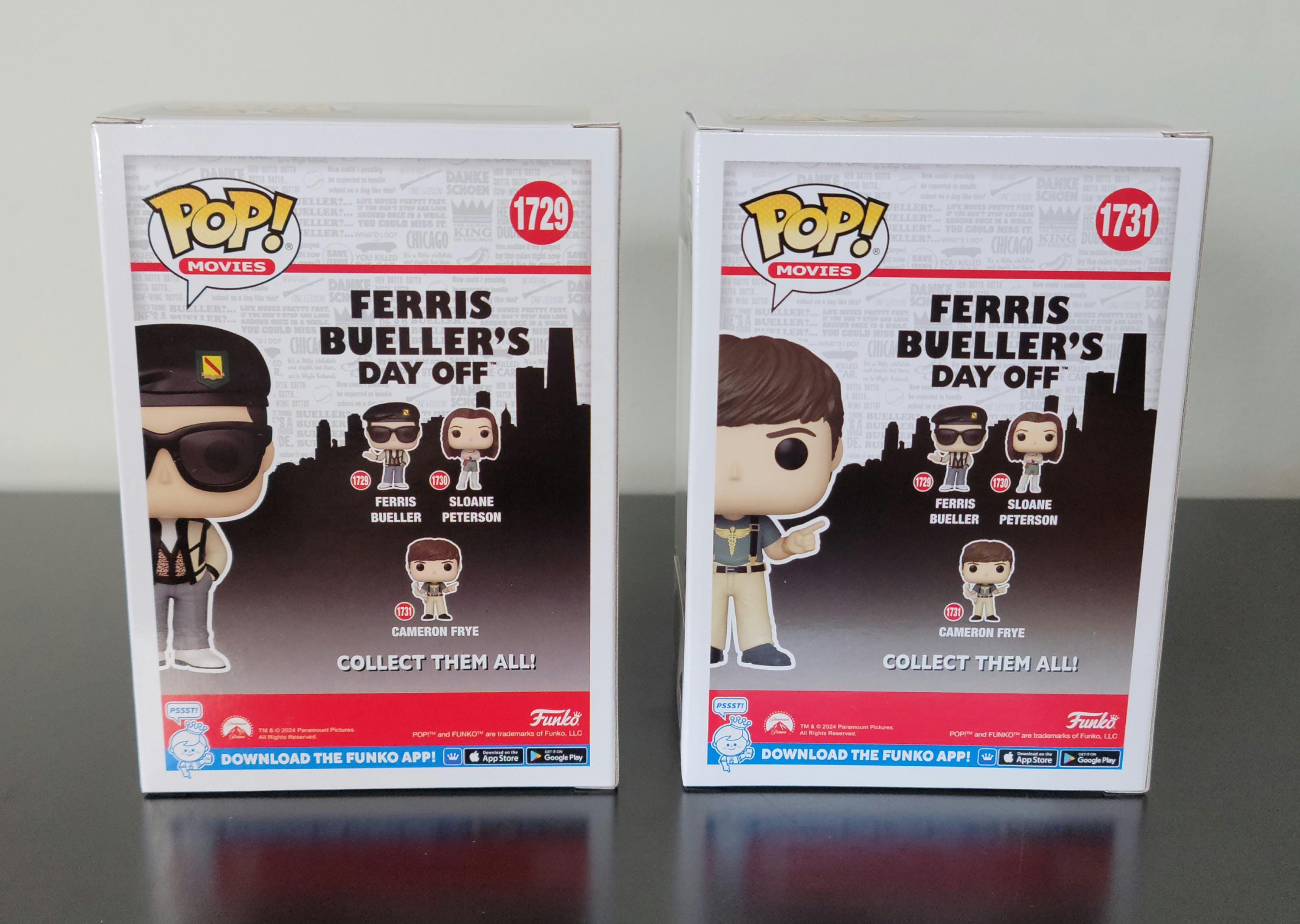 Ferris Bueller Signed Autographed Matthew Broderick Alan Ruck Funko Pops w/ COA