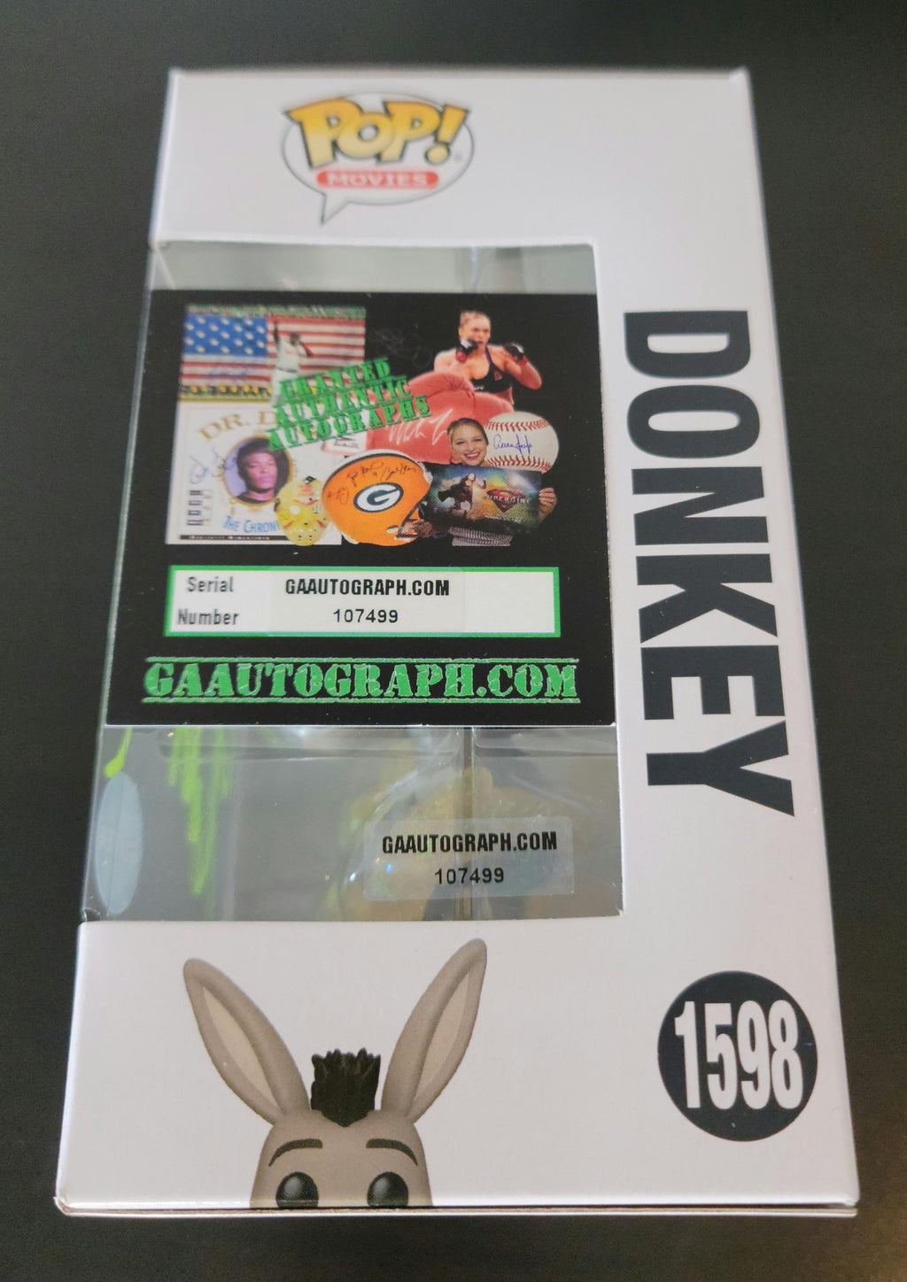 Eddie Murphy Signed Autographed Shrek Glitter Donkey Funko Pop with COA