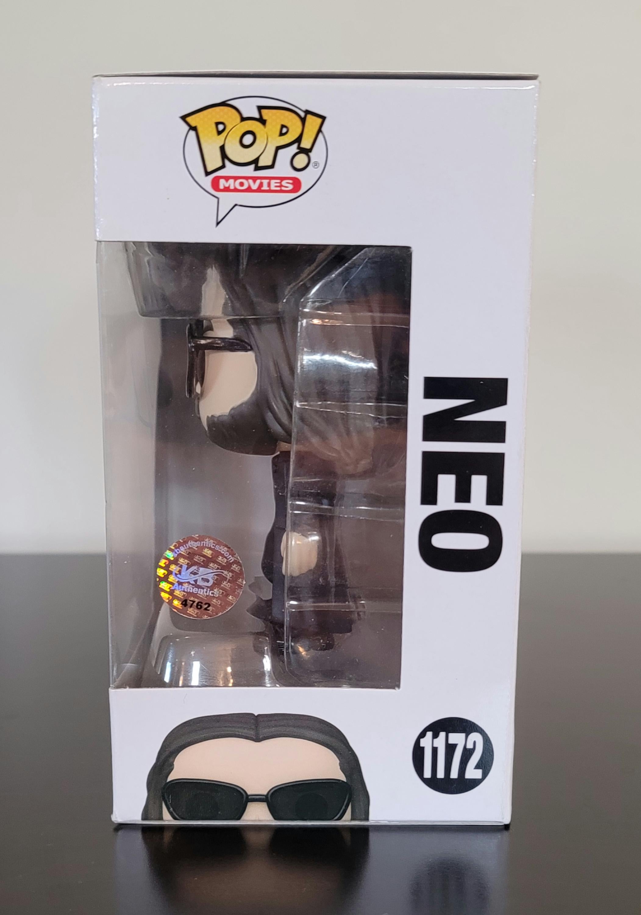 Keanu Reeves Signed Autographed Neo The Matrix Funko Pop w/ COA