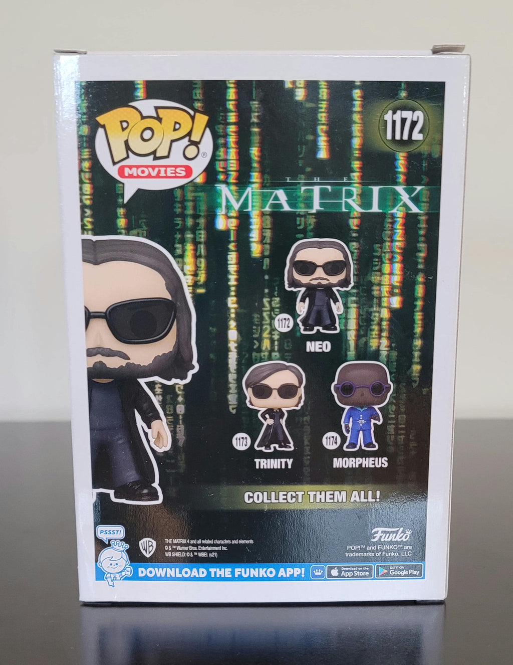 Keanu Reeves Signed Autographed Neo The Matrix Funko Pop w/ COA