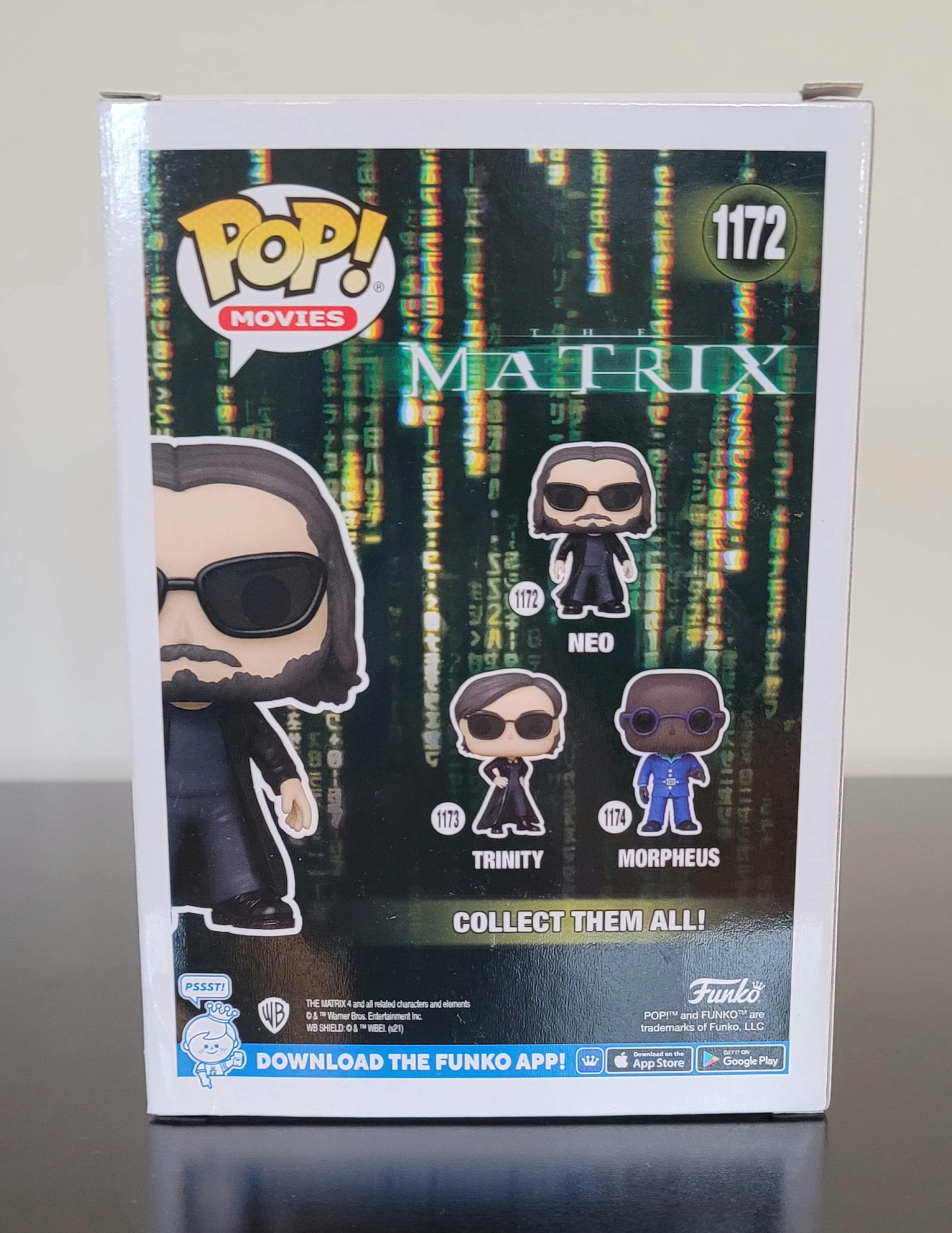 Keanu Reeves Signed Autographed Neo The Matrix Funko Pop w/ COA