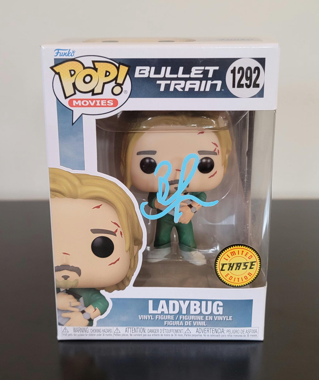 Brad Pitt Signed Autographed Funko Pop Ladybug Bullet Train Chase with Hologram COA