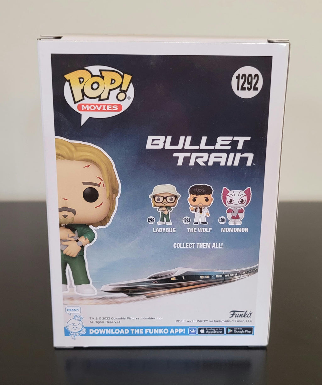 Brad Pitt Signed Autographed Funko Pop Ladybug Bullet Train Chase with Hologram COA