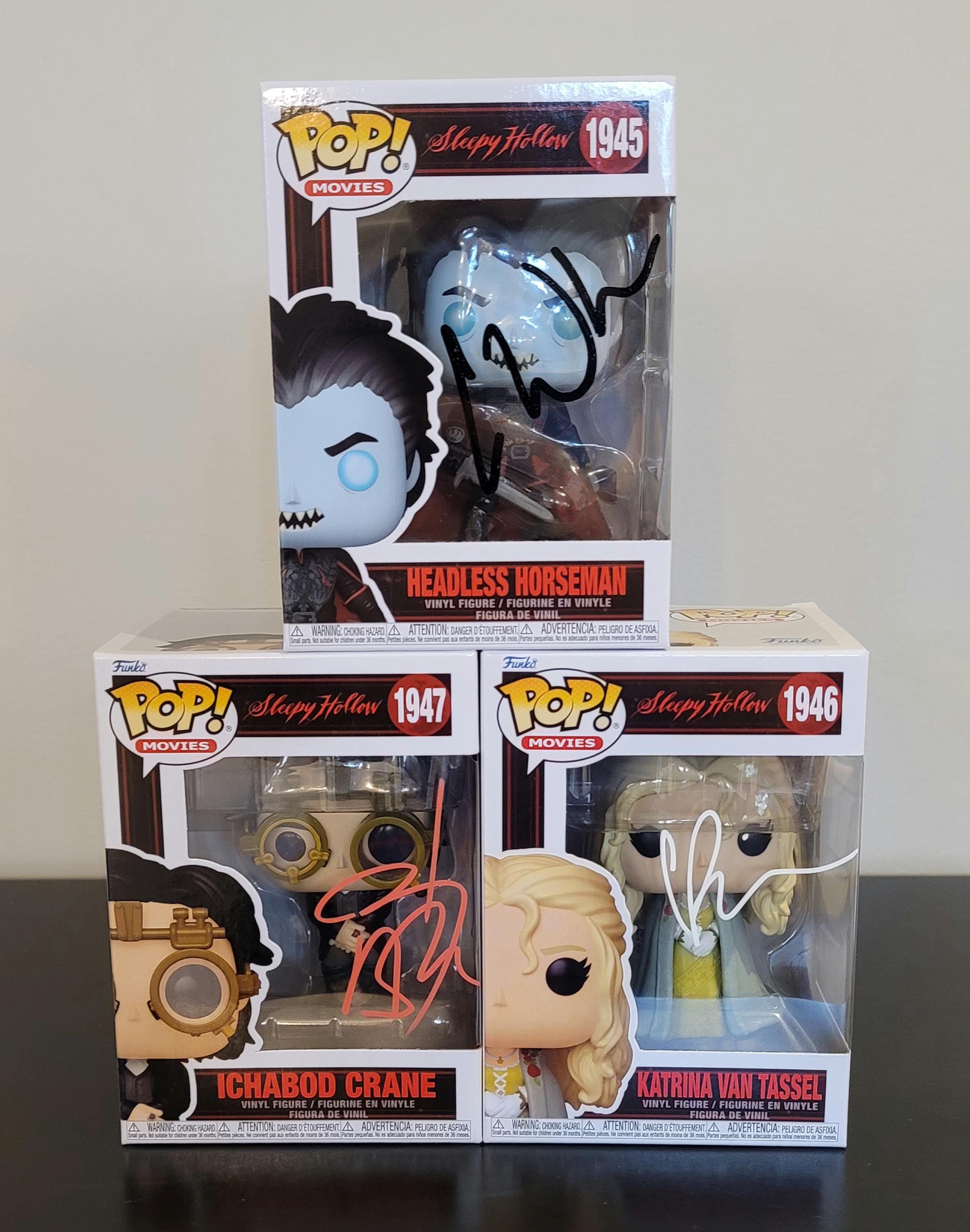 Sleepy Hollow Signed Autographed Funko Pop Set Johnny Depp Christopher Walken Christina Ricci COA