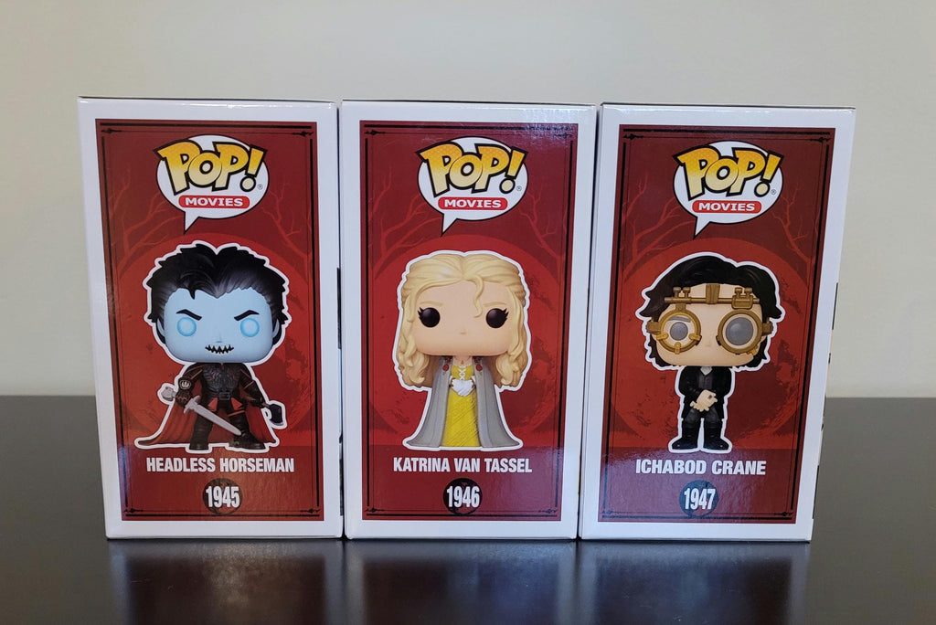 Sleepy Hollow Signed Autographed Funko Pop Set Johnny Depp Christopher Walken Christina Ricci COA