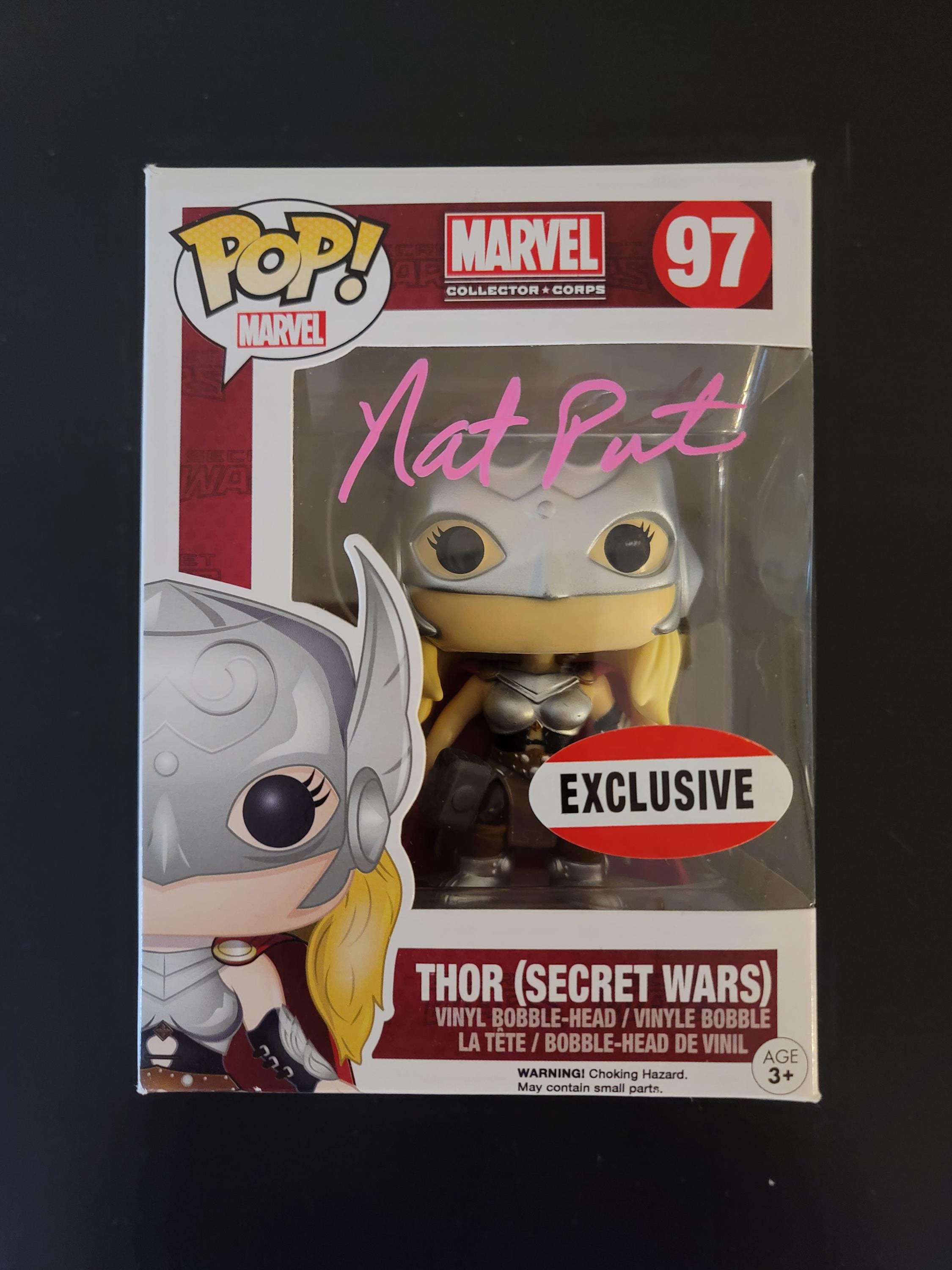 Natalie Portman Signed Autographed Funko Pop Jane Foster Thor Secret Wars With COA