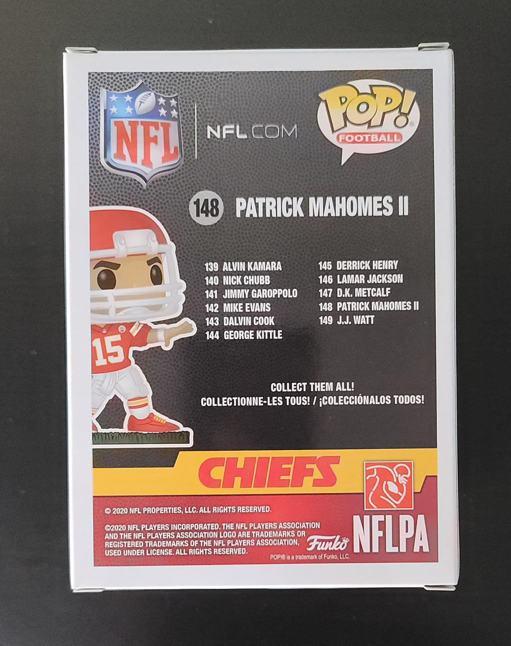 Patrick Mahomes Autographed Signed Funko Pop Kansas City Chiefs NFL Holo w/COA