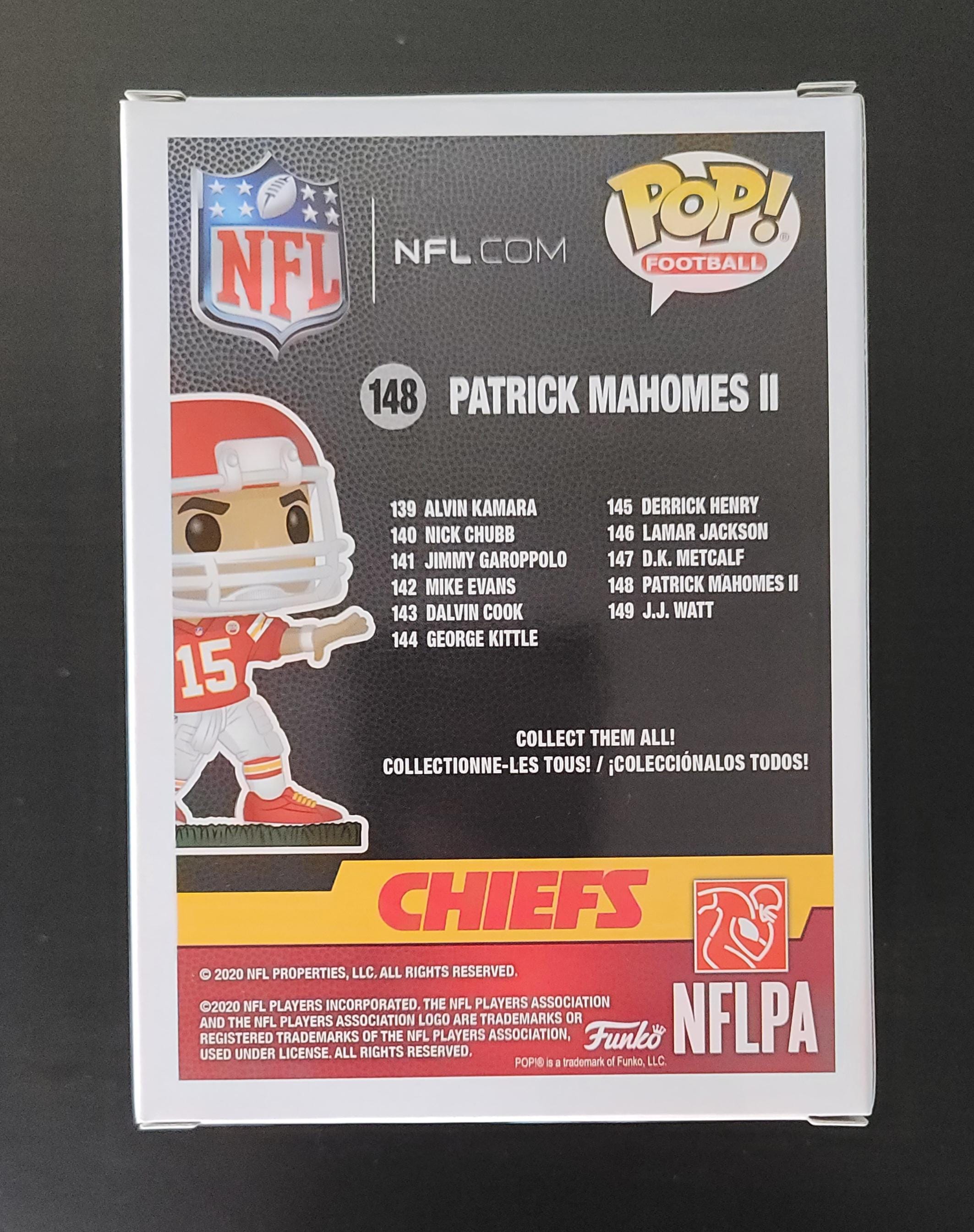 Patrick Mahomes Autographed Signed Funko Pop Kansas City Chiefs NFL Holo w/COA