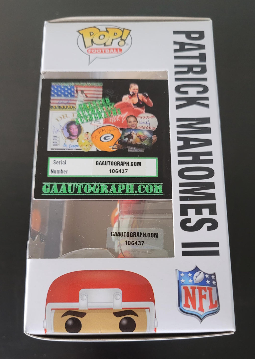 Patrick Mahomes Autographed Signed Funko Pop Kansas City Chiefs NFL Holo w/COA