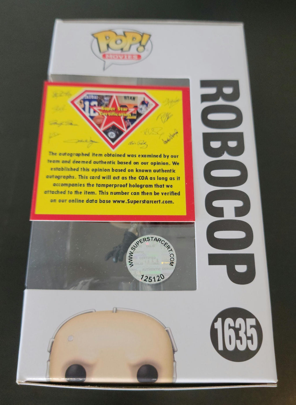 Peter Weller Signed Autographed Robocop Funko Pop with COA