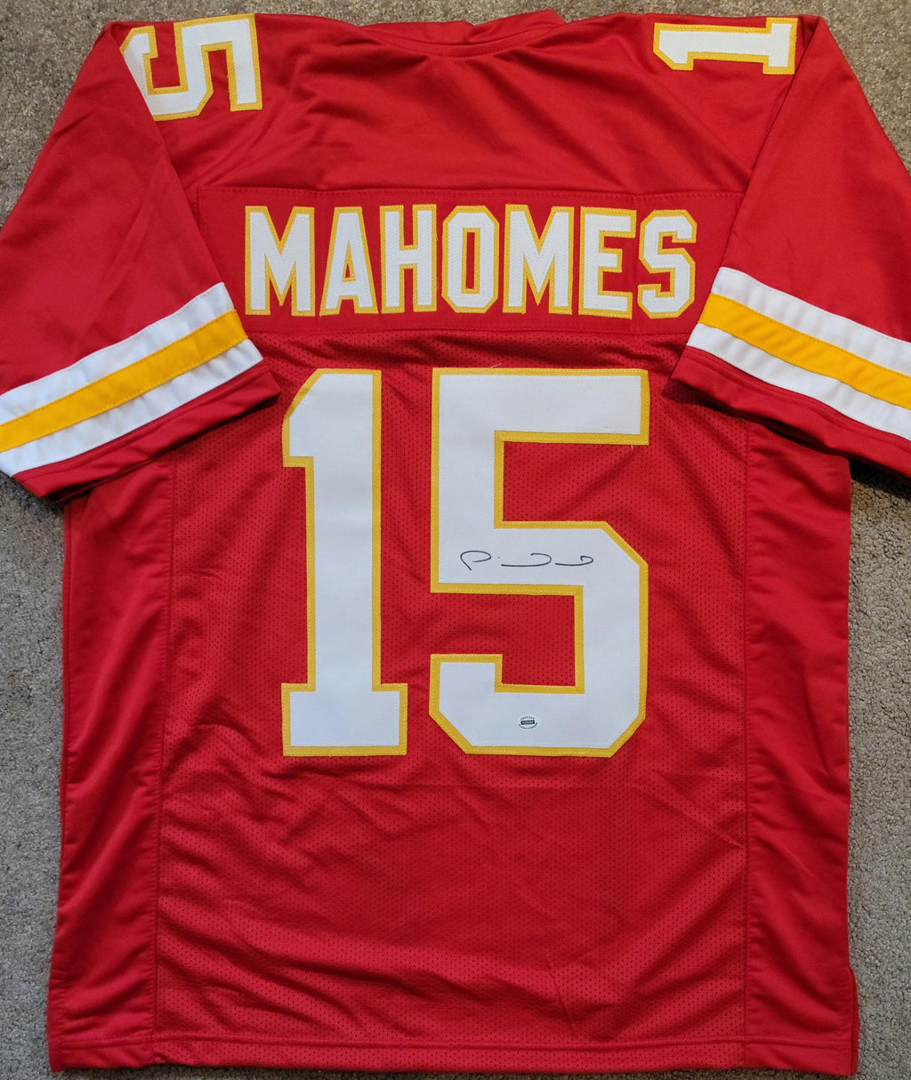 Patrick Mahomes Signed Autographed Kansas City Chiefs Custom Jersey w/ COA