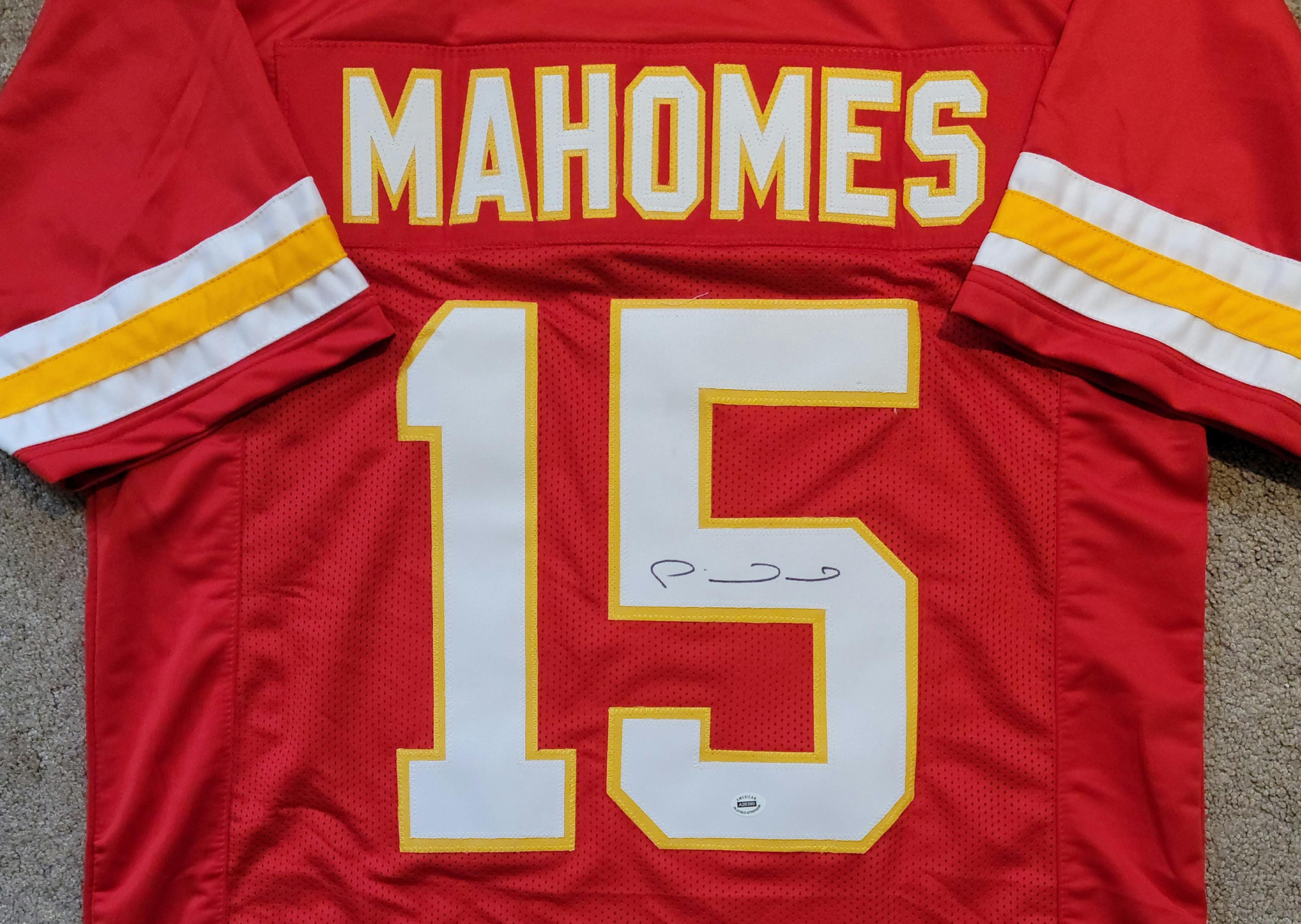Patrick Mahomes Signed Autographed Kansas City Chiefs Custom Jersey w/ COA