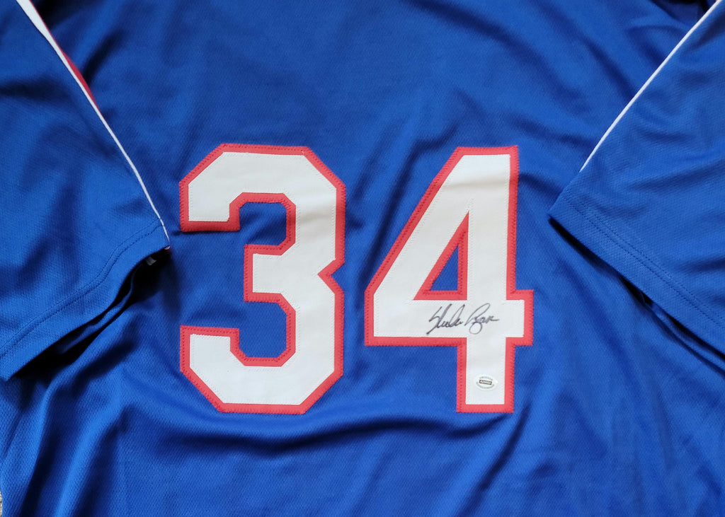 Nolan Ryan Signed Autographed Texas Rangers Custom Jersey with w/ COA