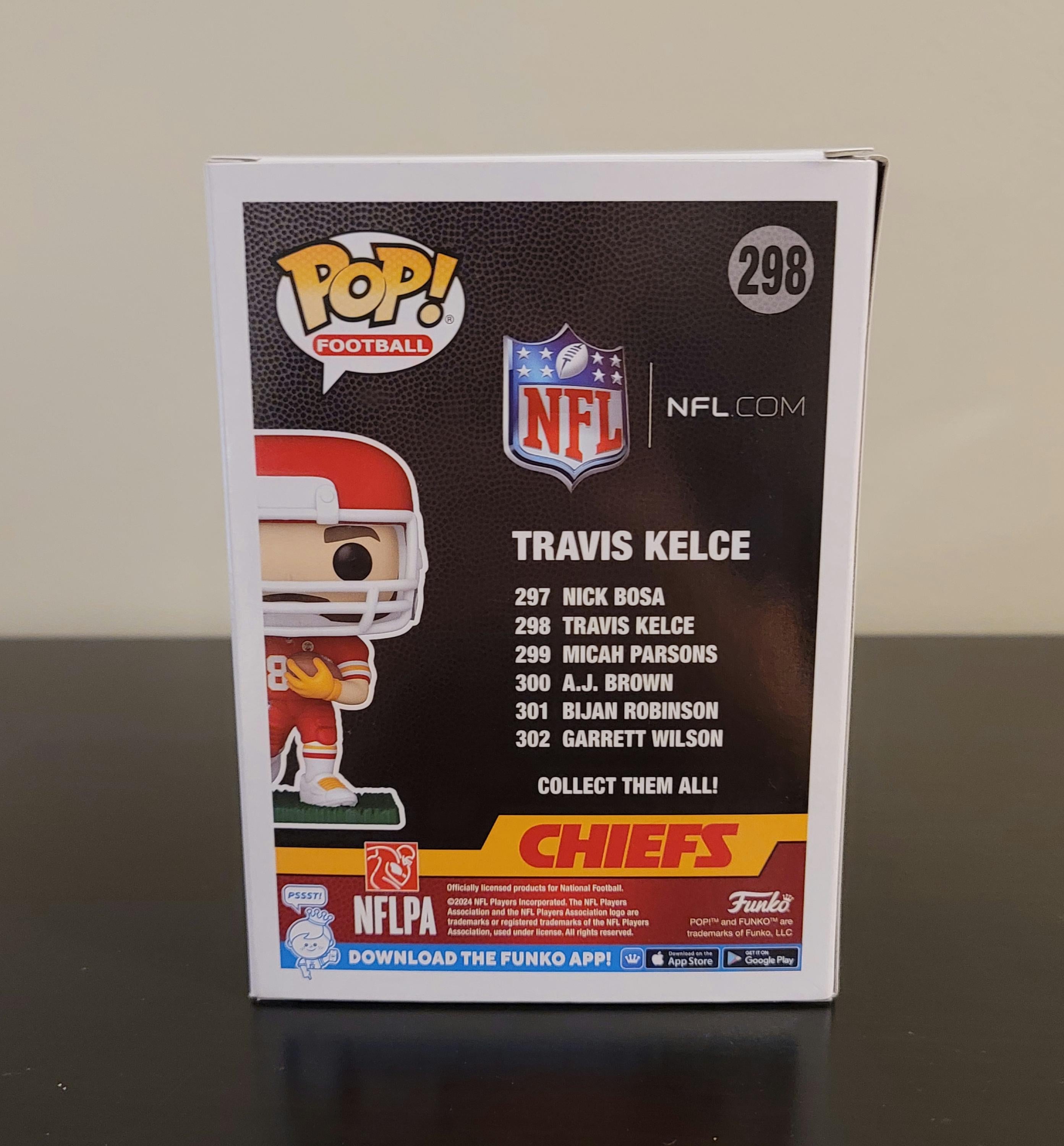 Taylor Swift Signed Autographed Travis Kelce Kansas City Chiefs Funko Pop COA