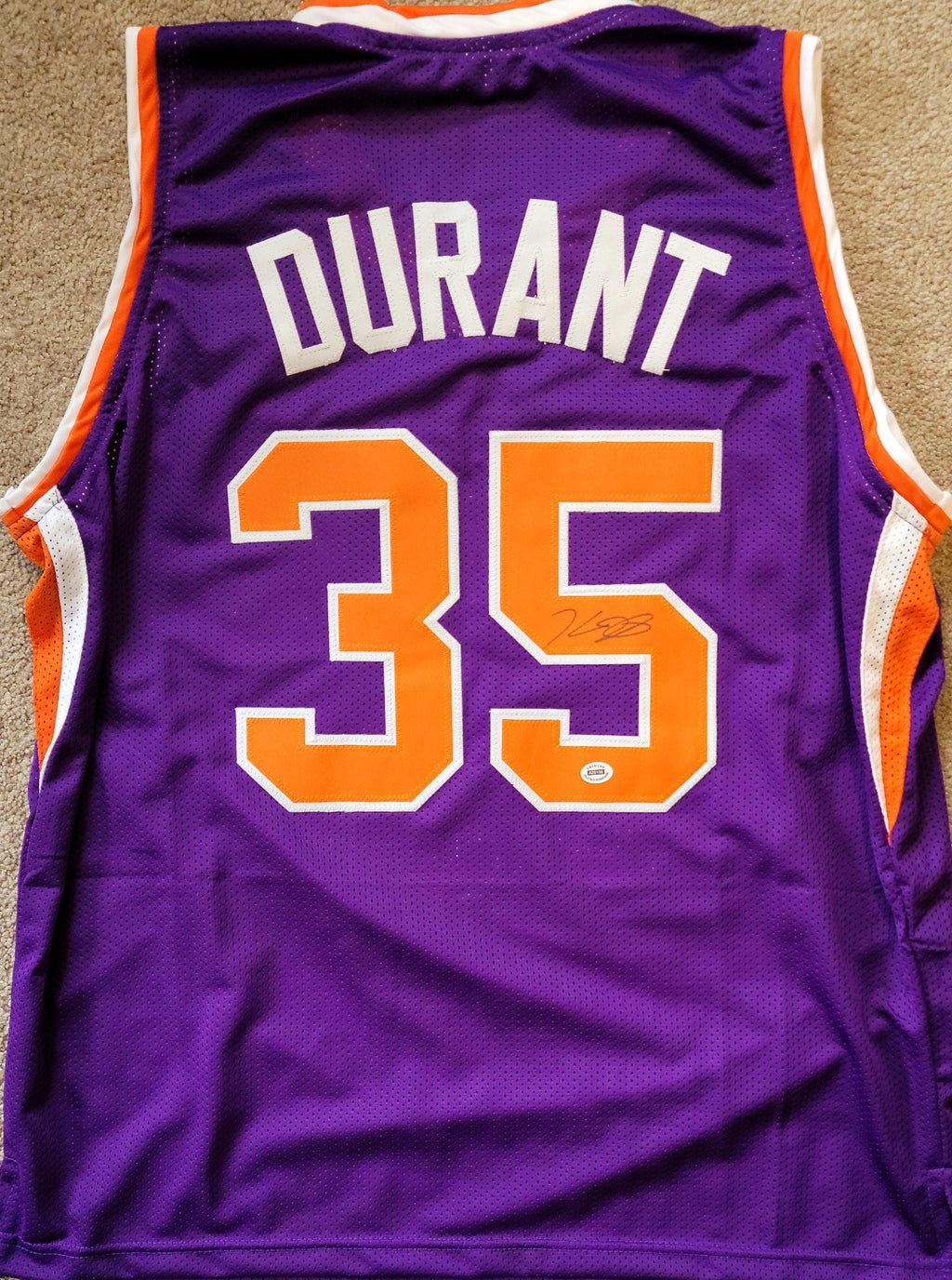 Kevin Durant Signed Autographed Phoenix Suns Custom Jersey w/ COA