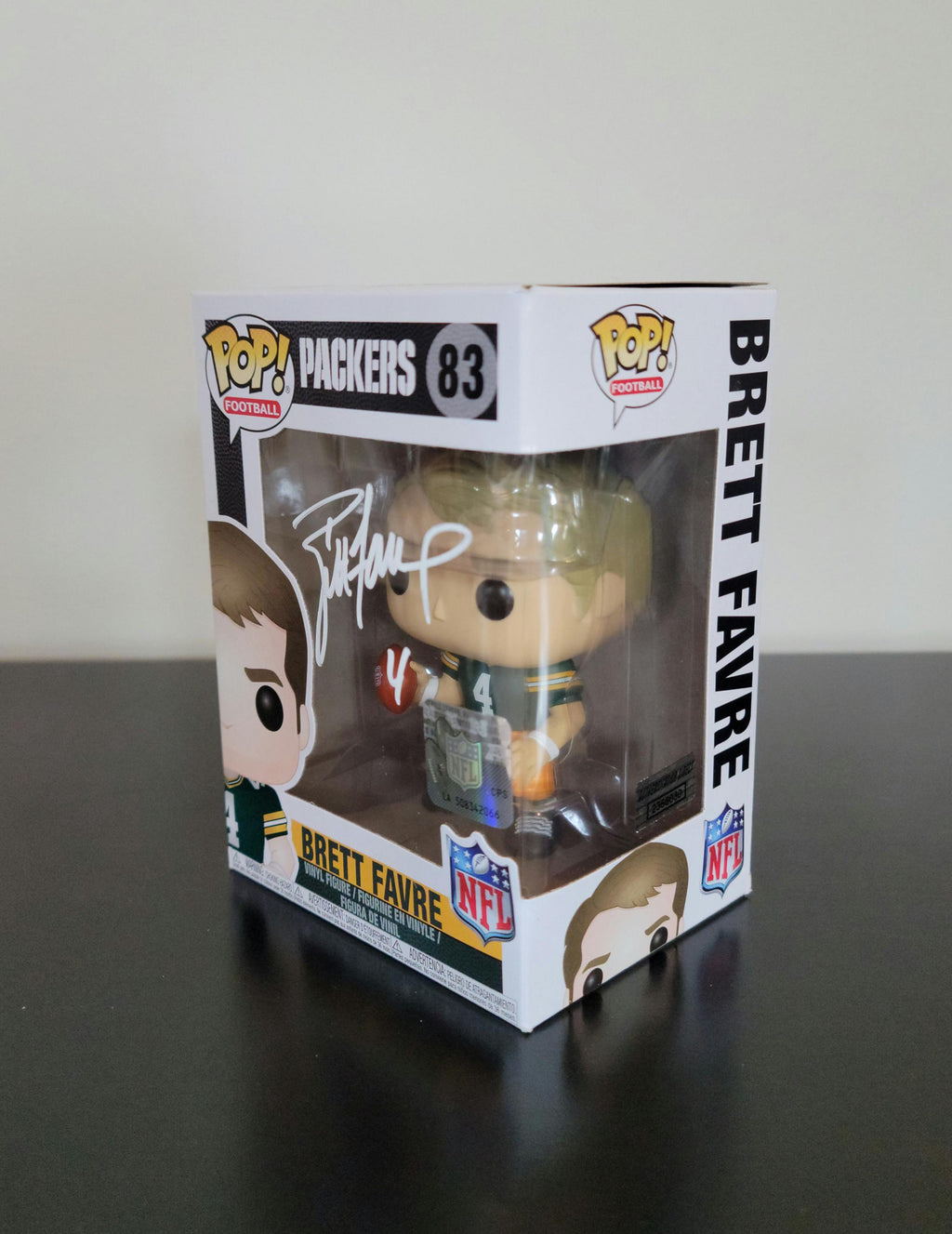 Brett Favre Signed Autographed Green Bay Packers Funko Pop NFL Hologram w/ COA