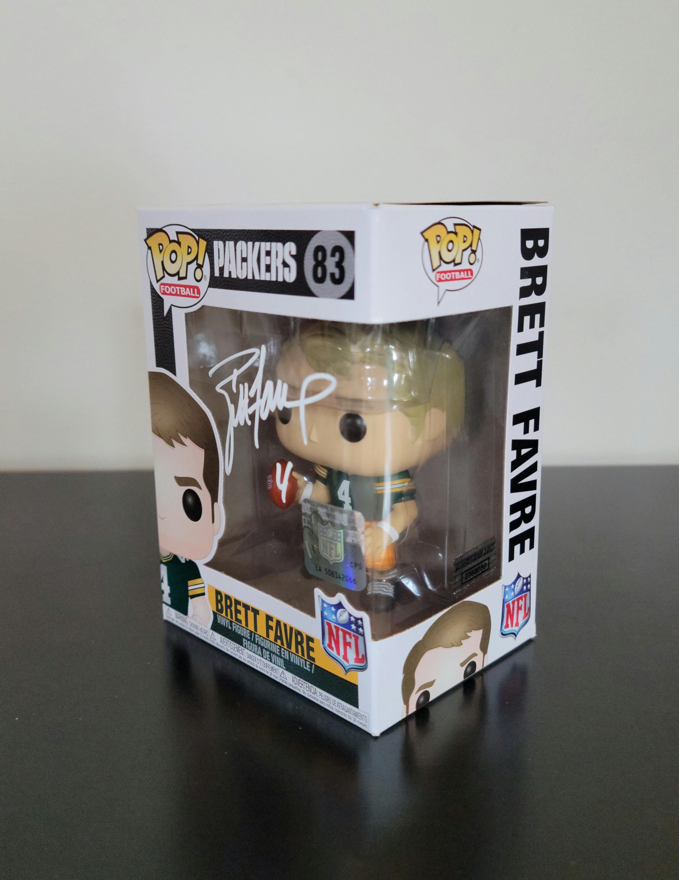 Brett Favre Signed Autographed Green Bay Packers Funko Pop NFL Hologram w/ COA