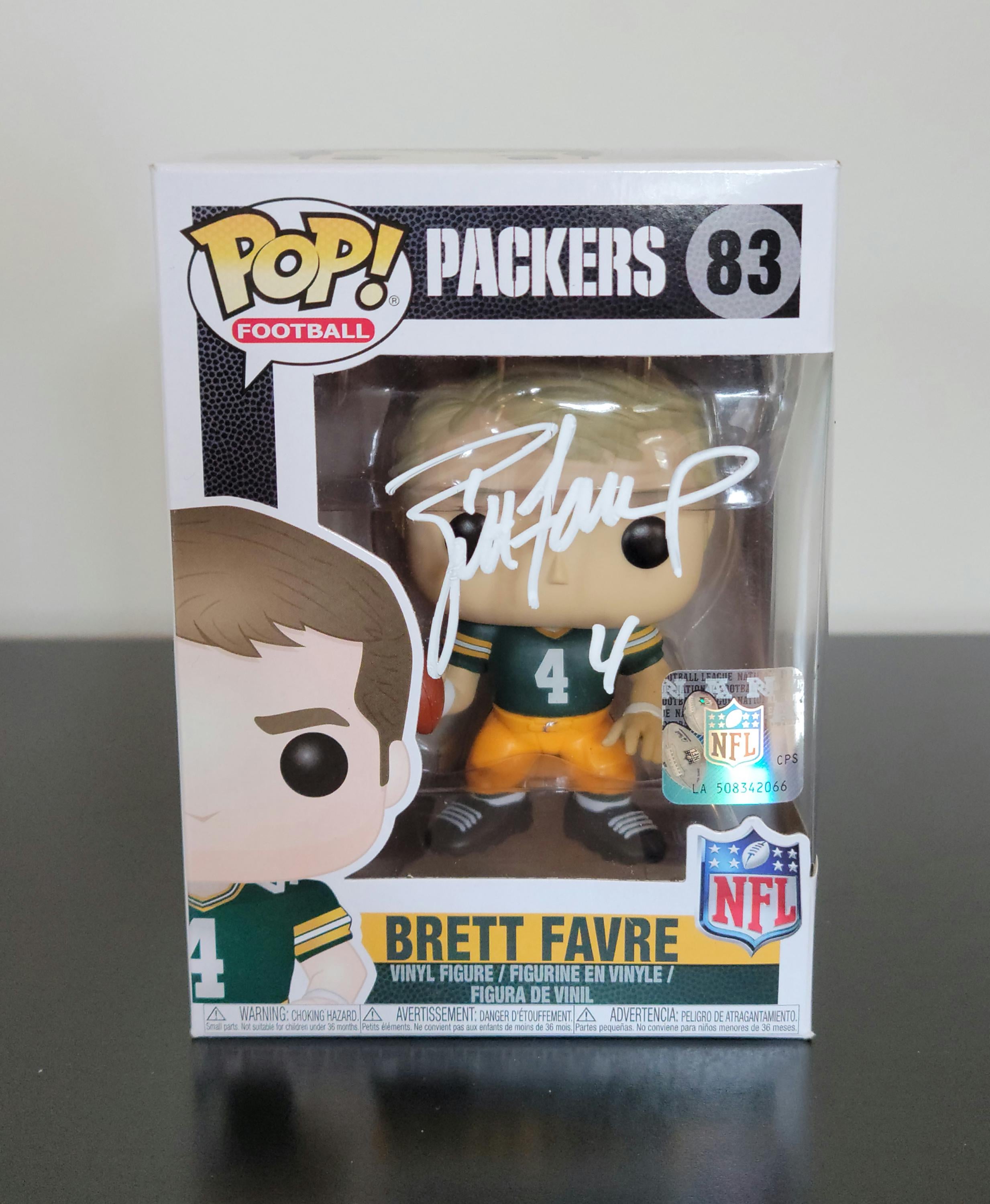 Brett Favre Signed Autographed Green Bay Packers Funko Pop NFL Hologram w/ COA