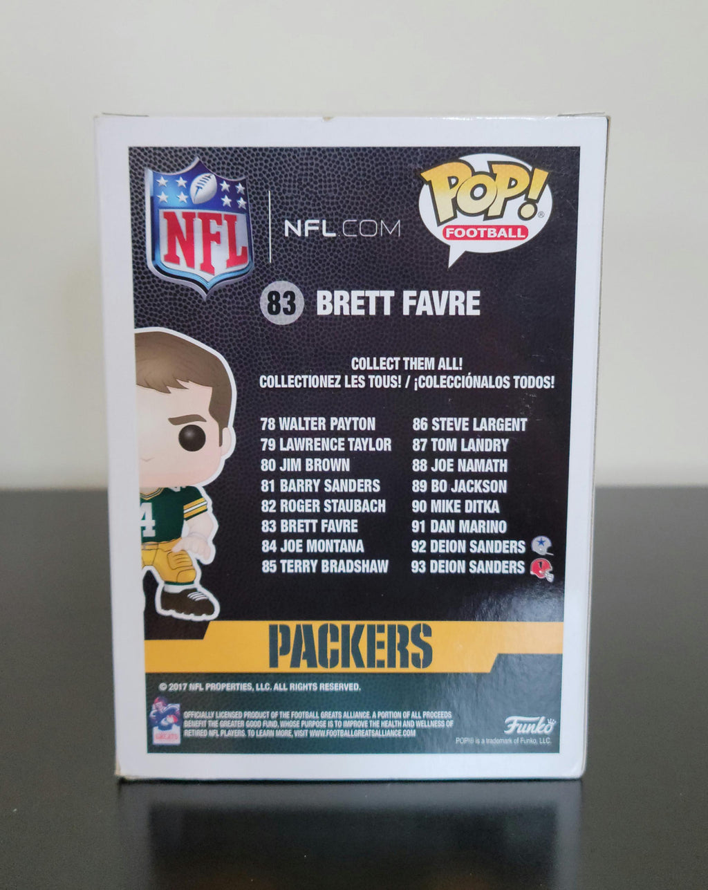 Brett Favre Signed Autographed Green Bay Packers Funko Pop NFL Hologram w/ COA
