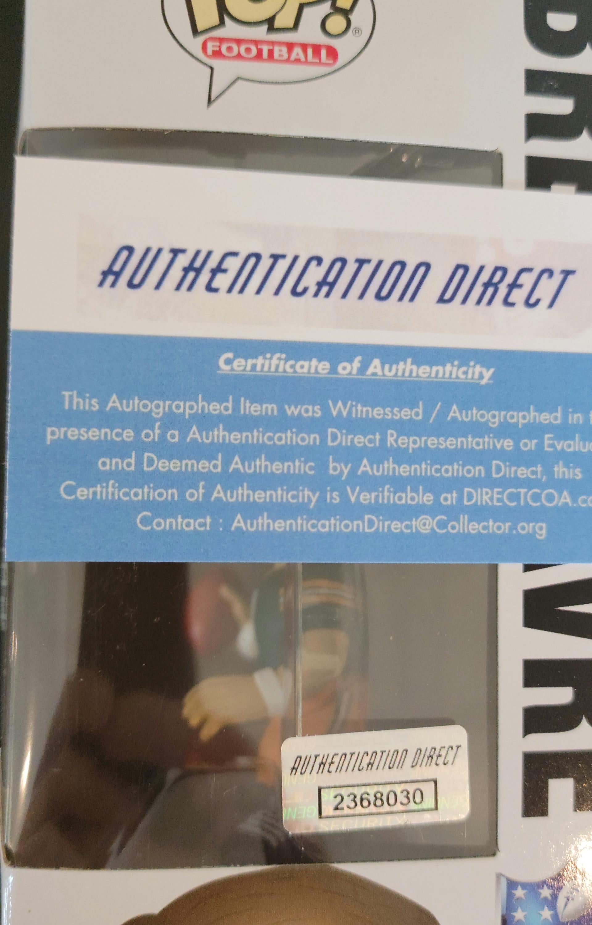 Brett Favre Signed Autographed Green Bay Packers Funko Pop NFL Hologram w/ COA