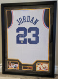 CUSTOM FRAMED! Michael Jordan Signed Autographed 2003 All-Star M&N Jersey COA