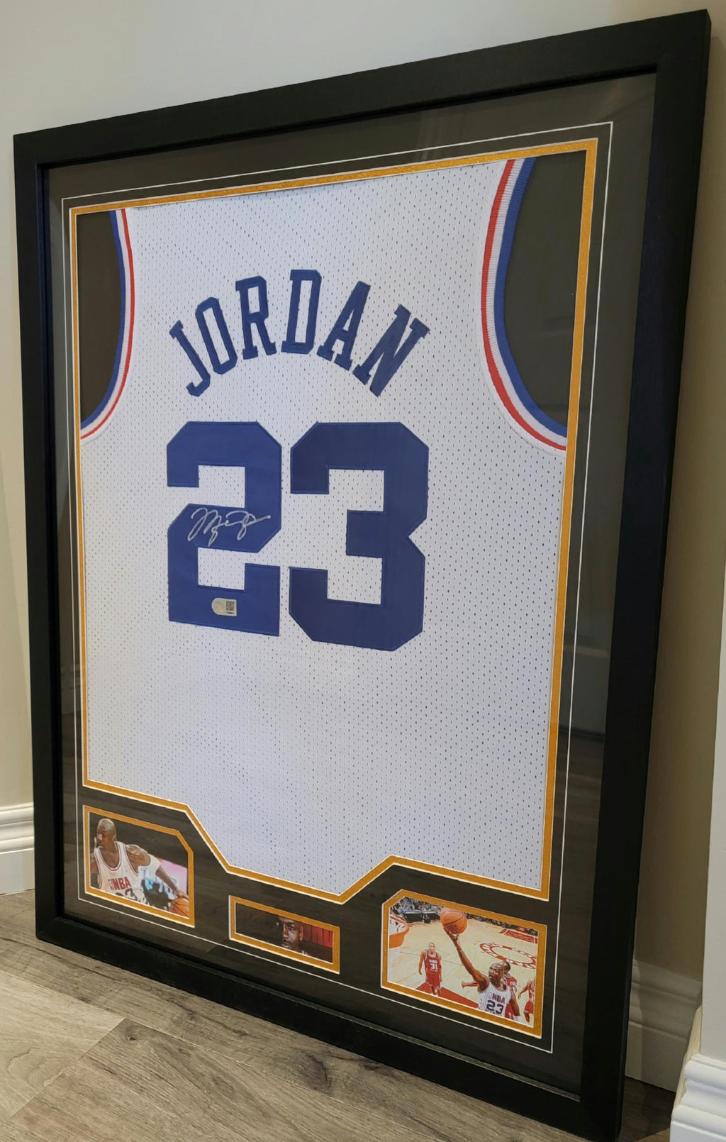 CUSTOM FRAMED! Michael Jordan Signed Autographed 2003 All-Star M&N Jersey COA