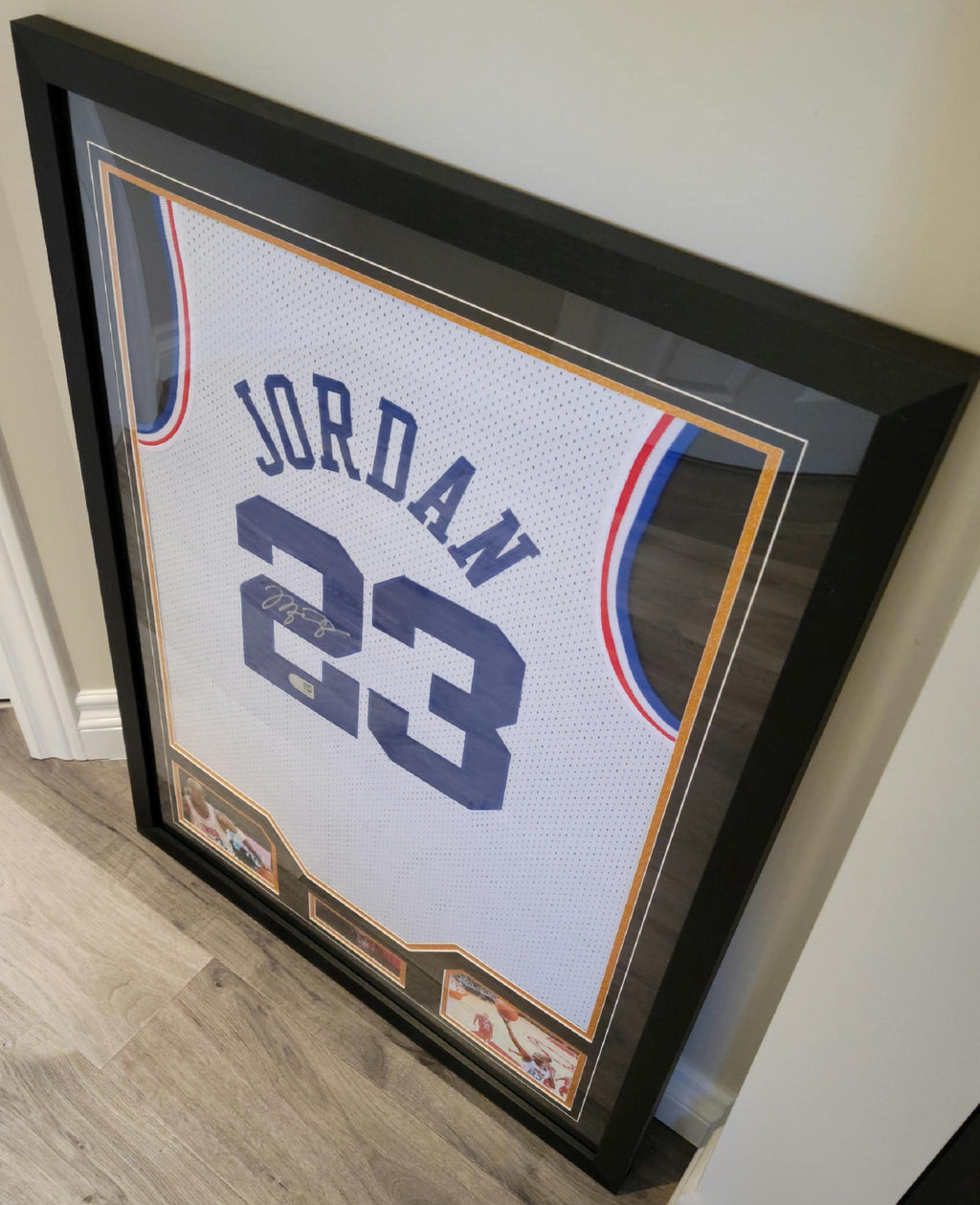 CUSTOM FRAMED! Michael Jordan Signed Autographed 2003 All-Star M&N Jersey COA