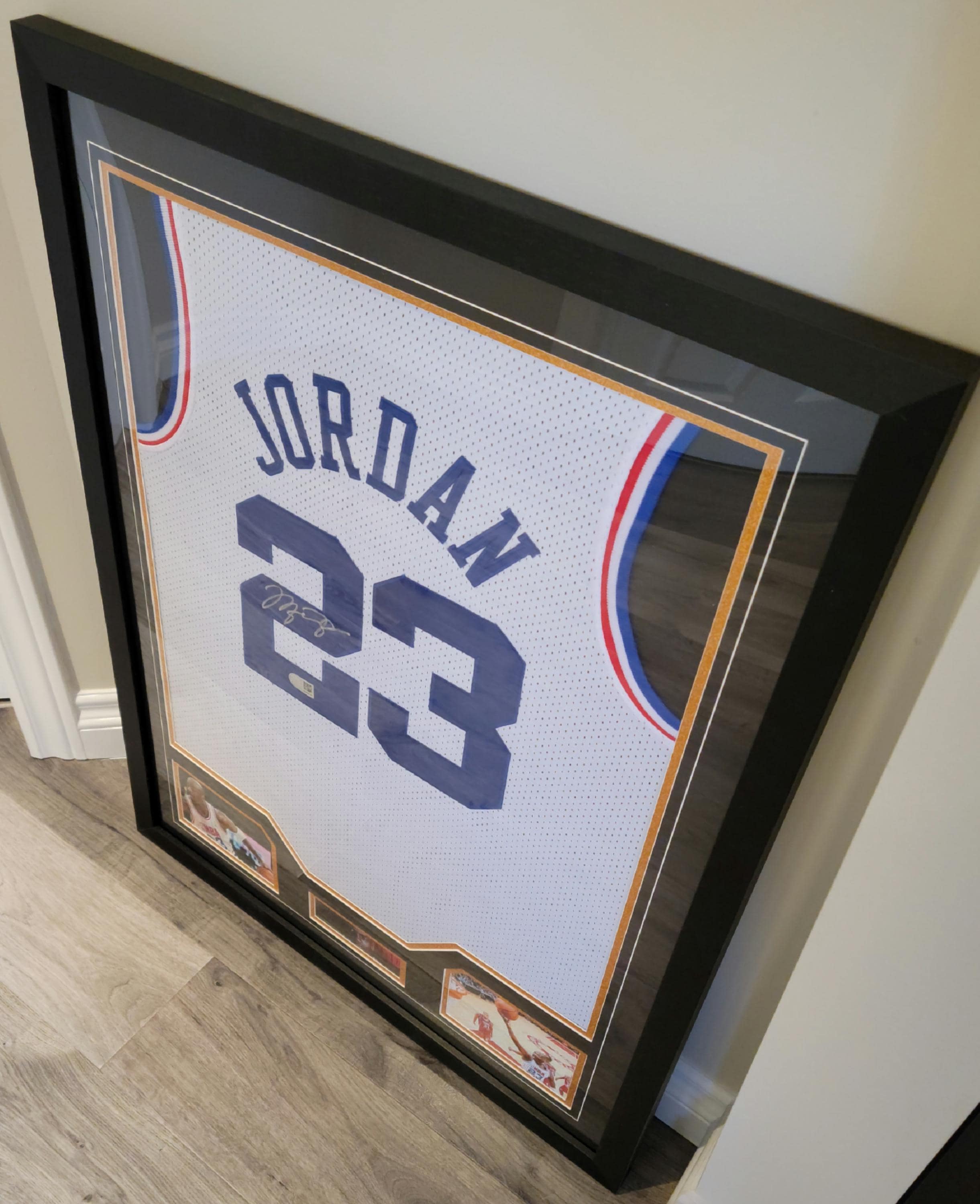 CUSTOM FRAMED! Michael Jordan Signed Autographed 2003 All-Star M&N Jersey COA
