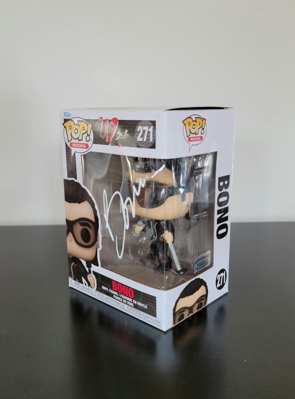 Bono Very Rare Paul David Hewson U2 Signed Autographed Funko Pop Hologram COA
