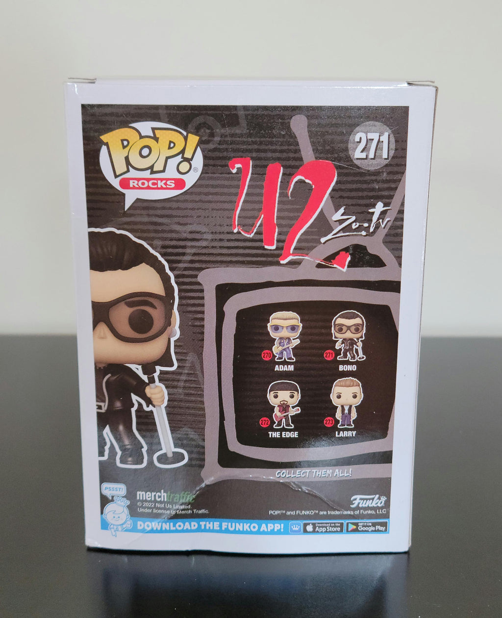 Bono Very Rare Paul David Hewson U2 Signed Autographed Funko Pop Hologram COA
