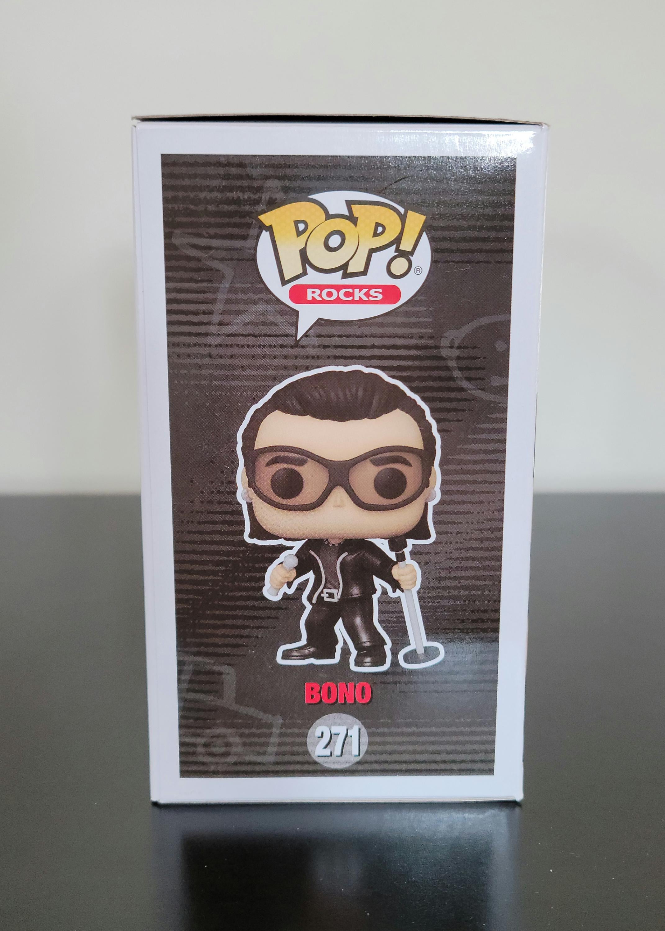 Bono Very Rare Paul David Hewson U2 Signed Autographed Funko Pop Hologram COA