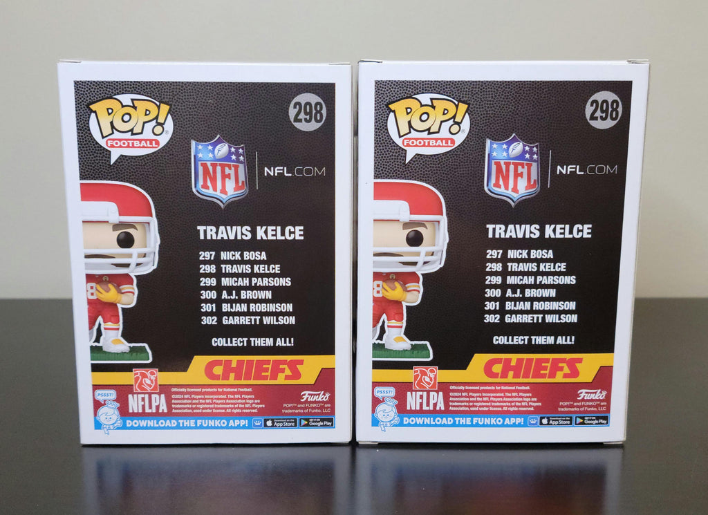Taylor Swift & Travis Kelce Signed Autographed Funko Pop Set Authenticated
