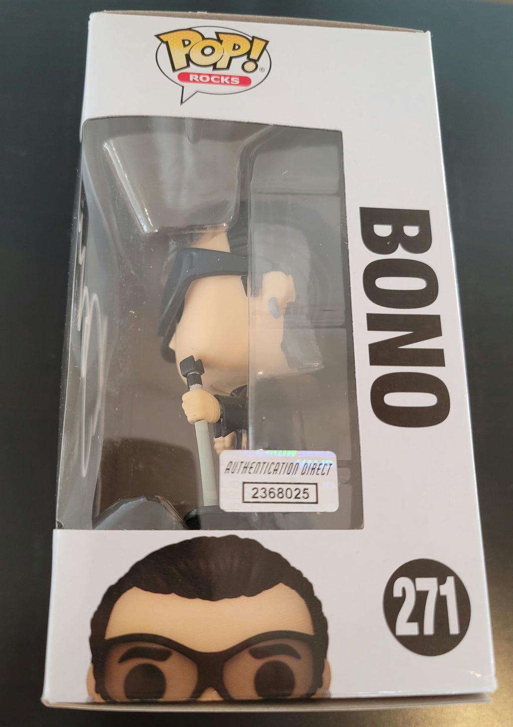 Bono Very Rare Paul David Hewson U2 Signed Autographed Funko Pop Hologram COA