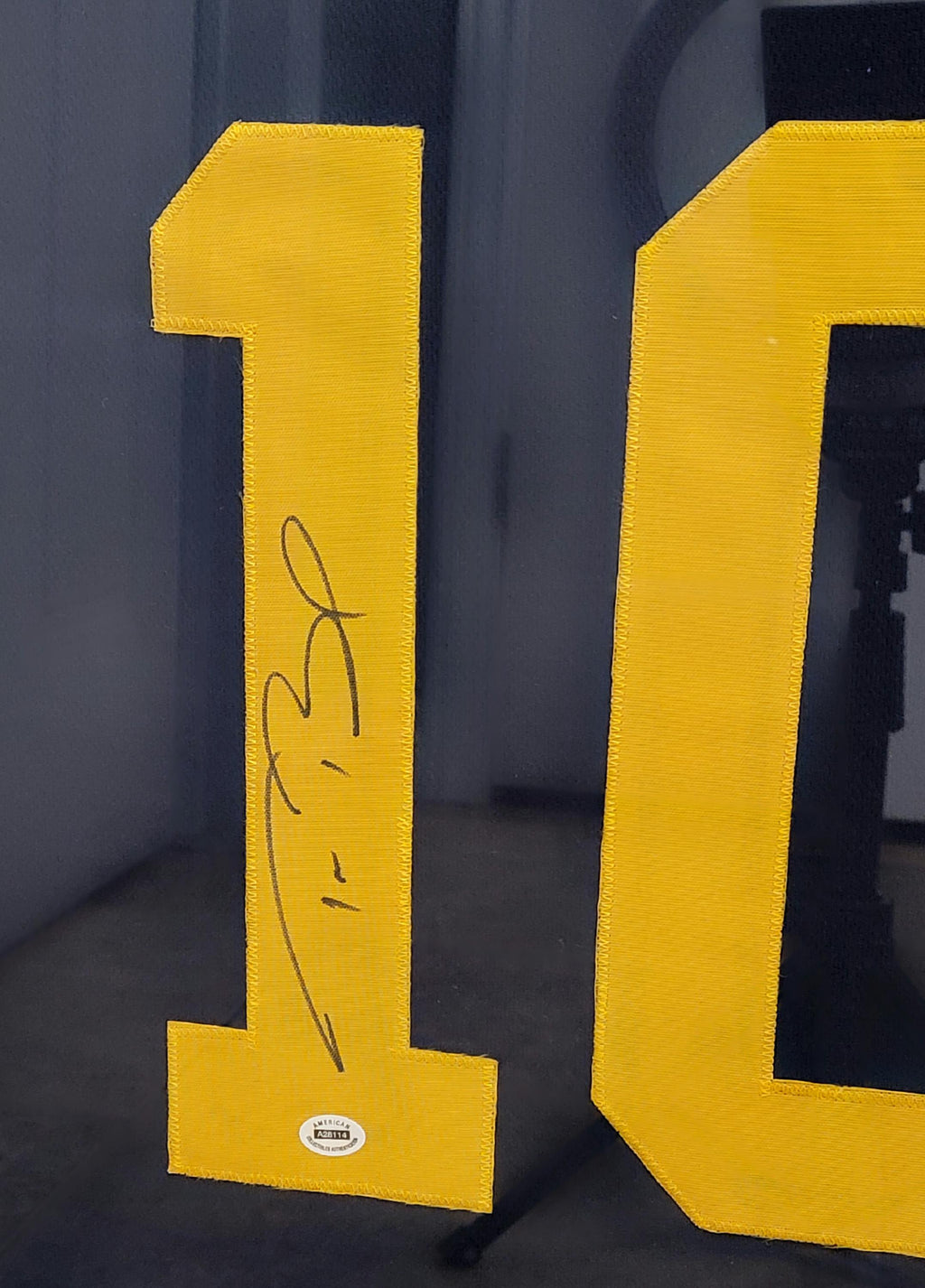 CUSTOM FRAMED Tom Brady Signed Autographed Michigan Wolverines Custom Jersey w/ COA