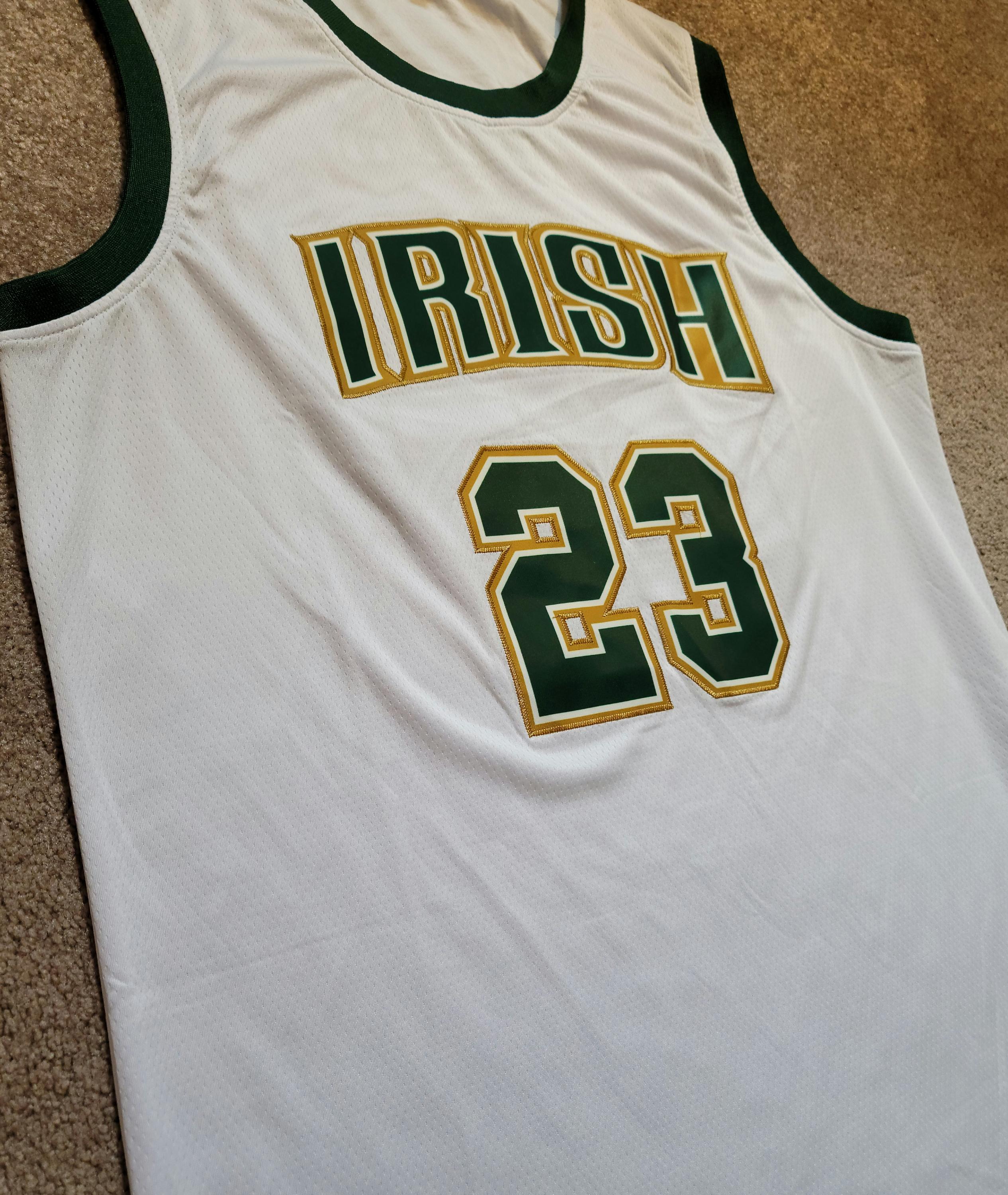 LeBron James Signed Autographed St. Vincent-St. Mary Irish Custom Jersey COA