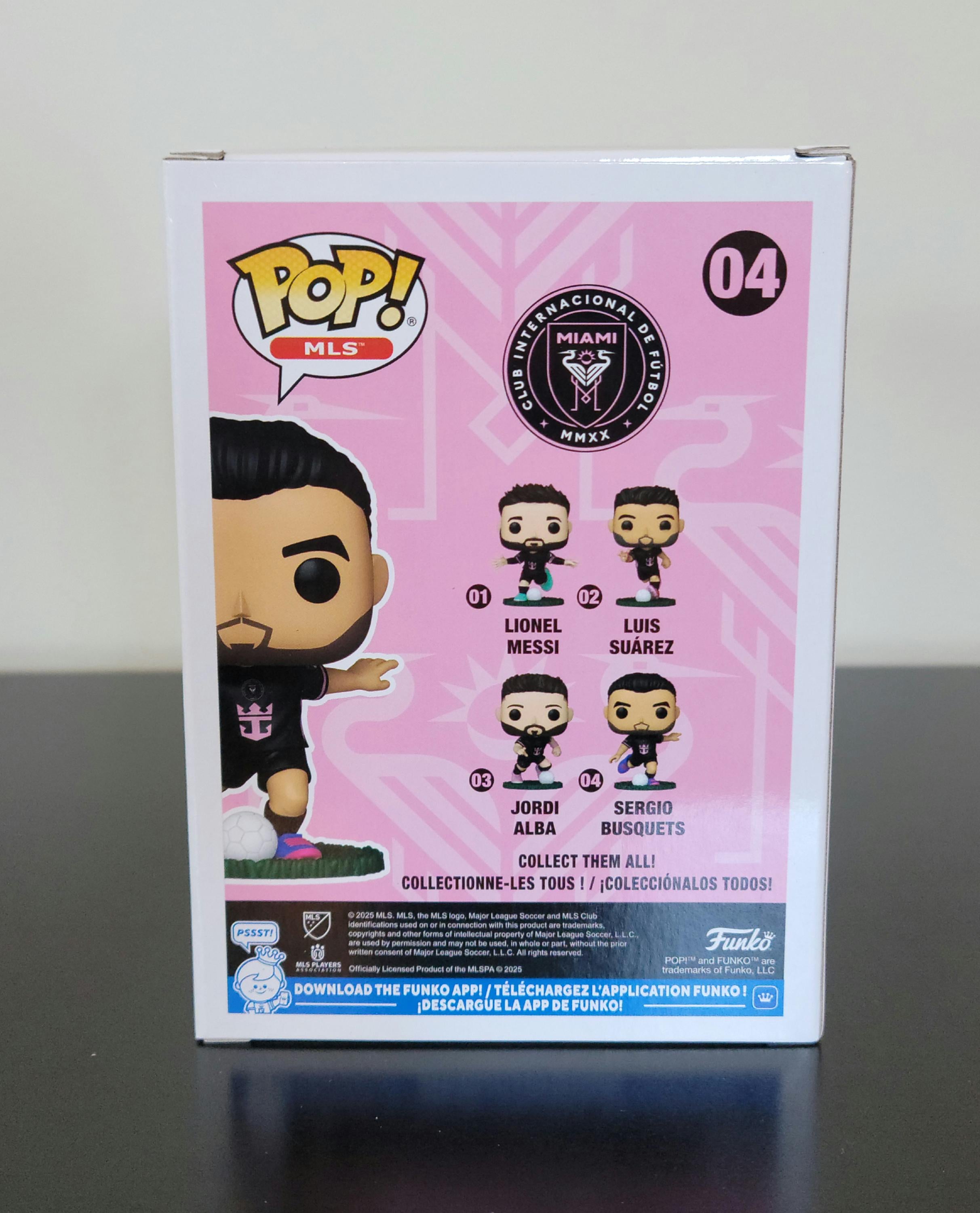 Sergio Busquets Signed Autographed Funko Pop Inter Miami with MLS Hologram and COA