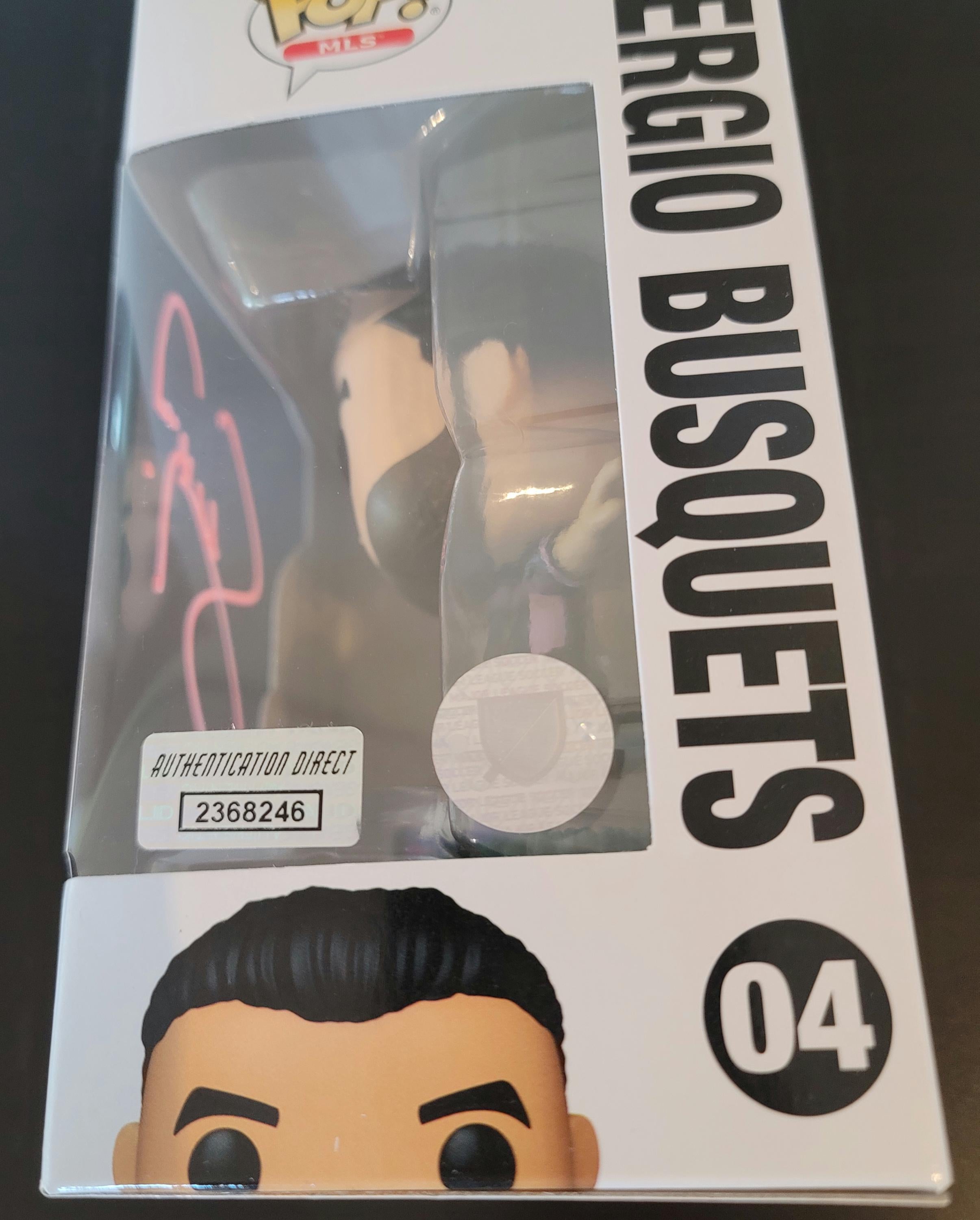 Sergio Busquets Signed Autographed Funko Pop Inter Miami with MLS Hologram and COA