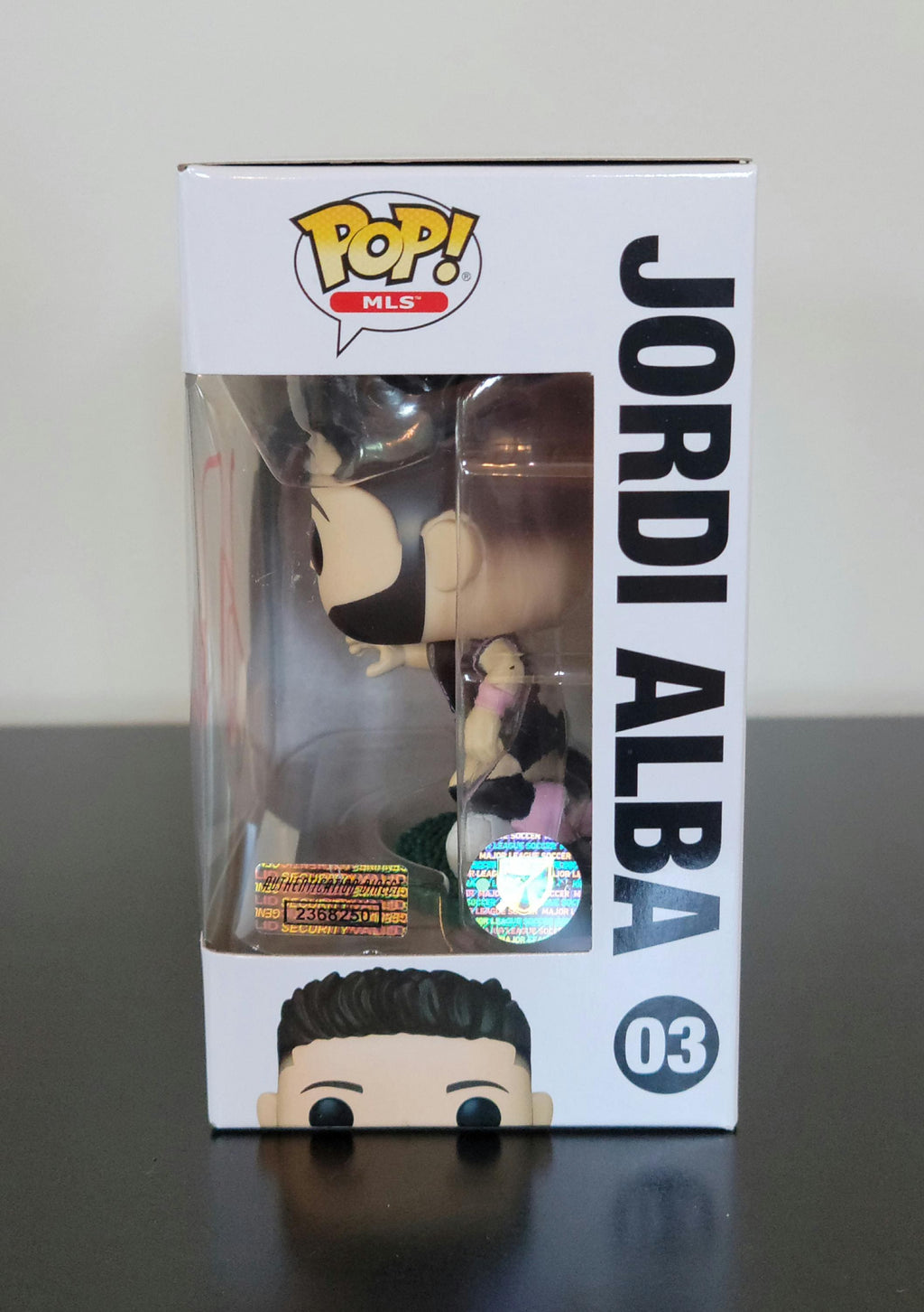 Jordi Alba Signed Autographed Funko Pop Inter Miami with MLS Hologram and COA