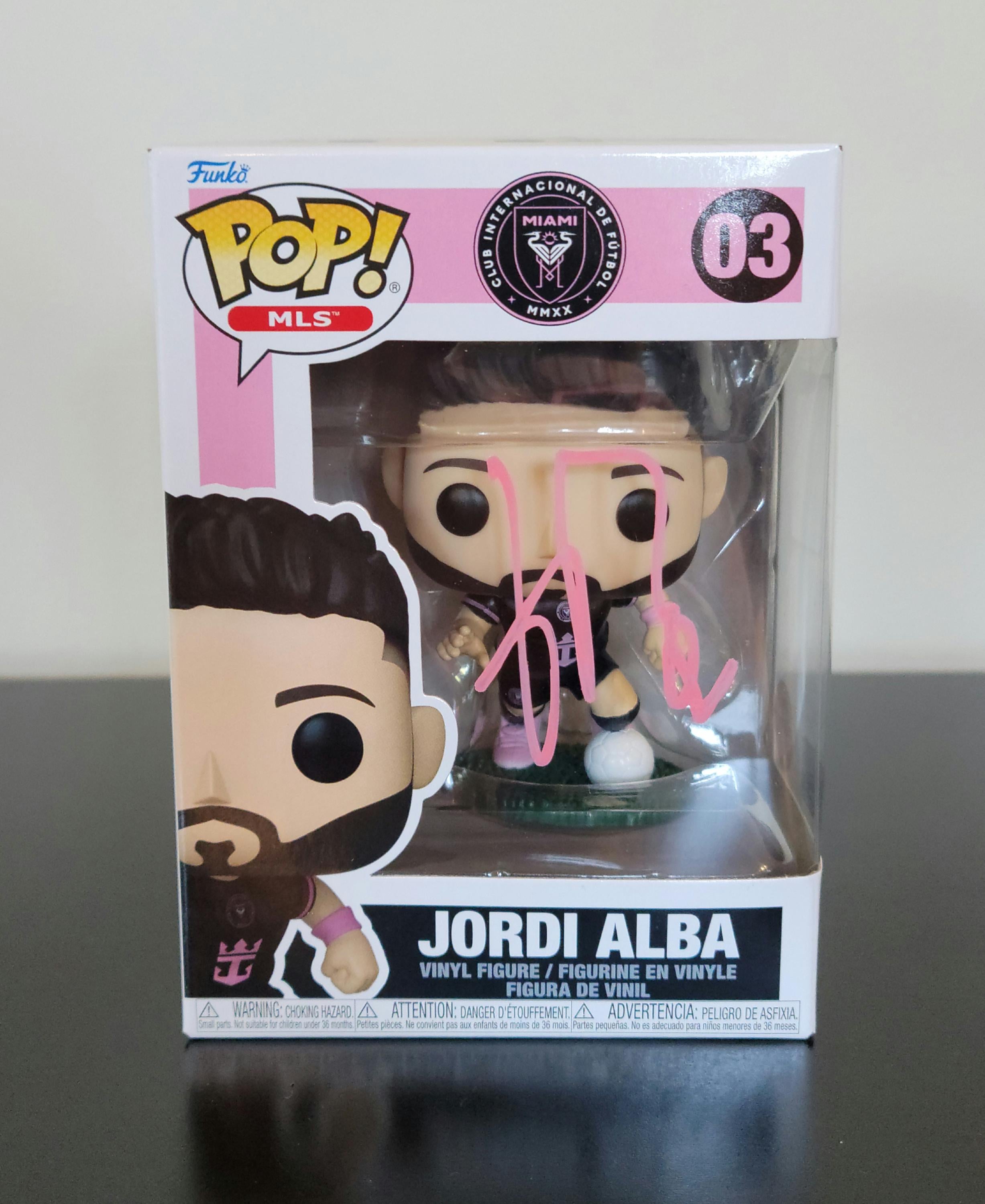Jordi Alba Signed Autographed Funko Pop Inter Miami with MLS Hologram and COA