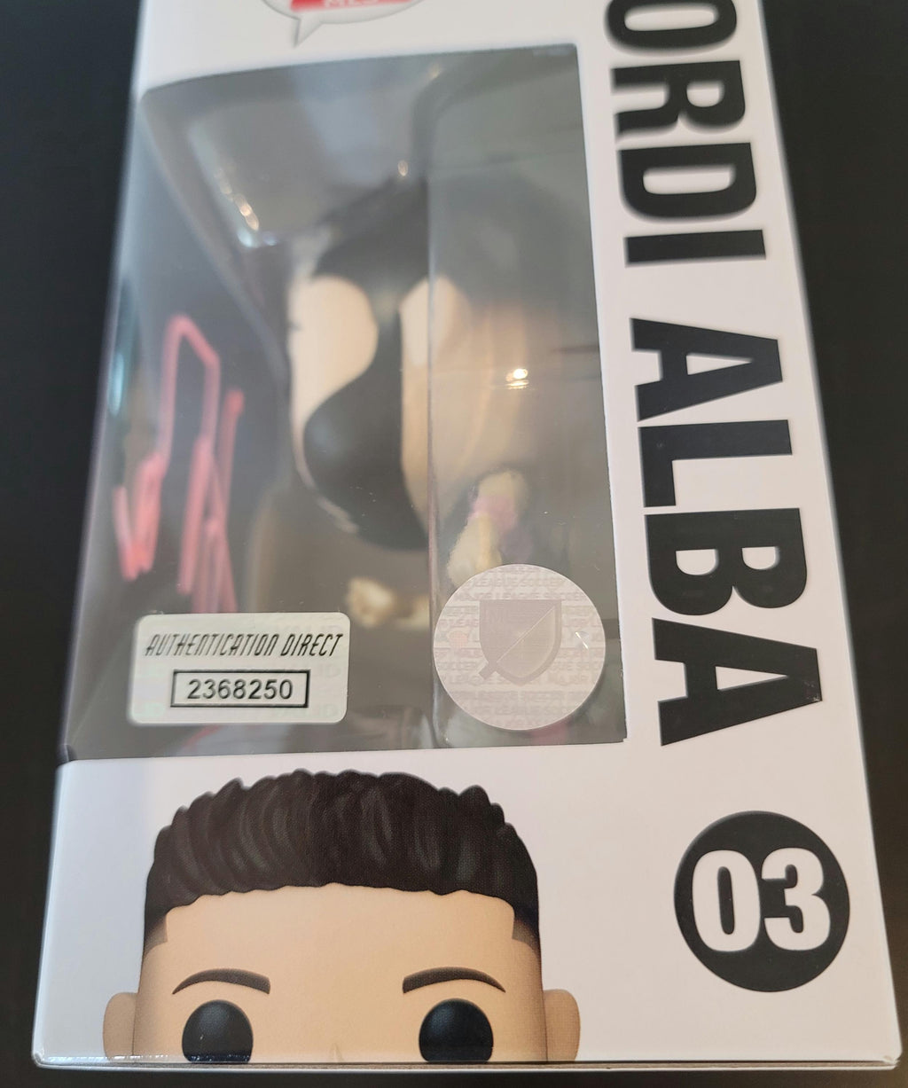Jordi Alba Signed Autographed Funko Pop Inter Miami with MLS Hologram and COA