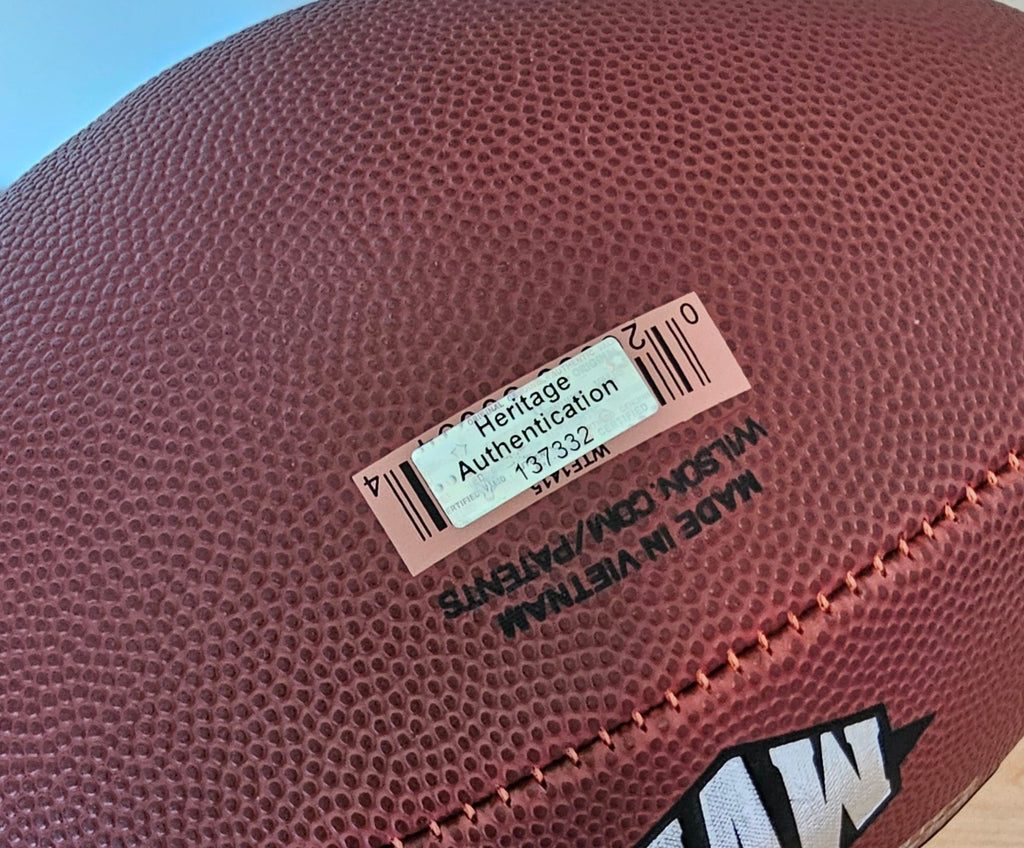 Tom Brady Signed Football with Heritage Authentication COA