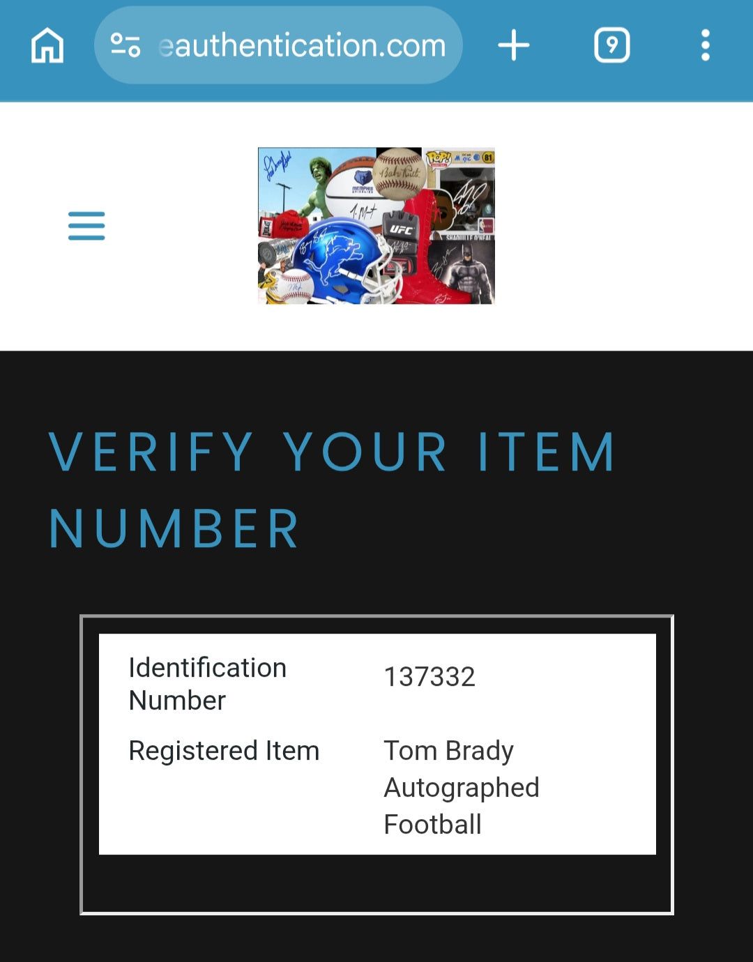 Tom Brady Signed Football with Heritage Authentication COA