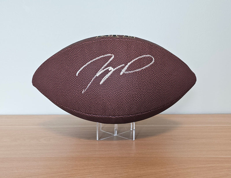 Jayden Daniels Signed Football with Heritage Authentication COA